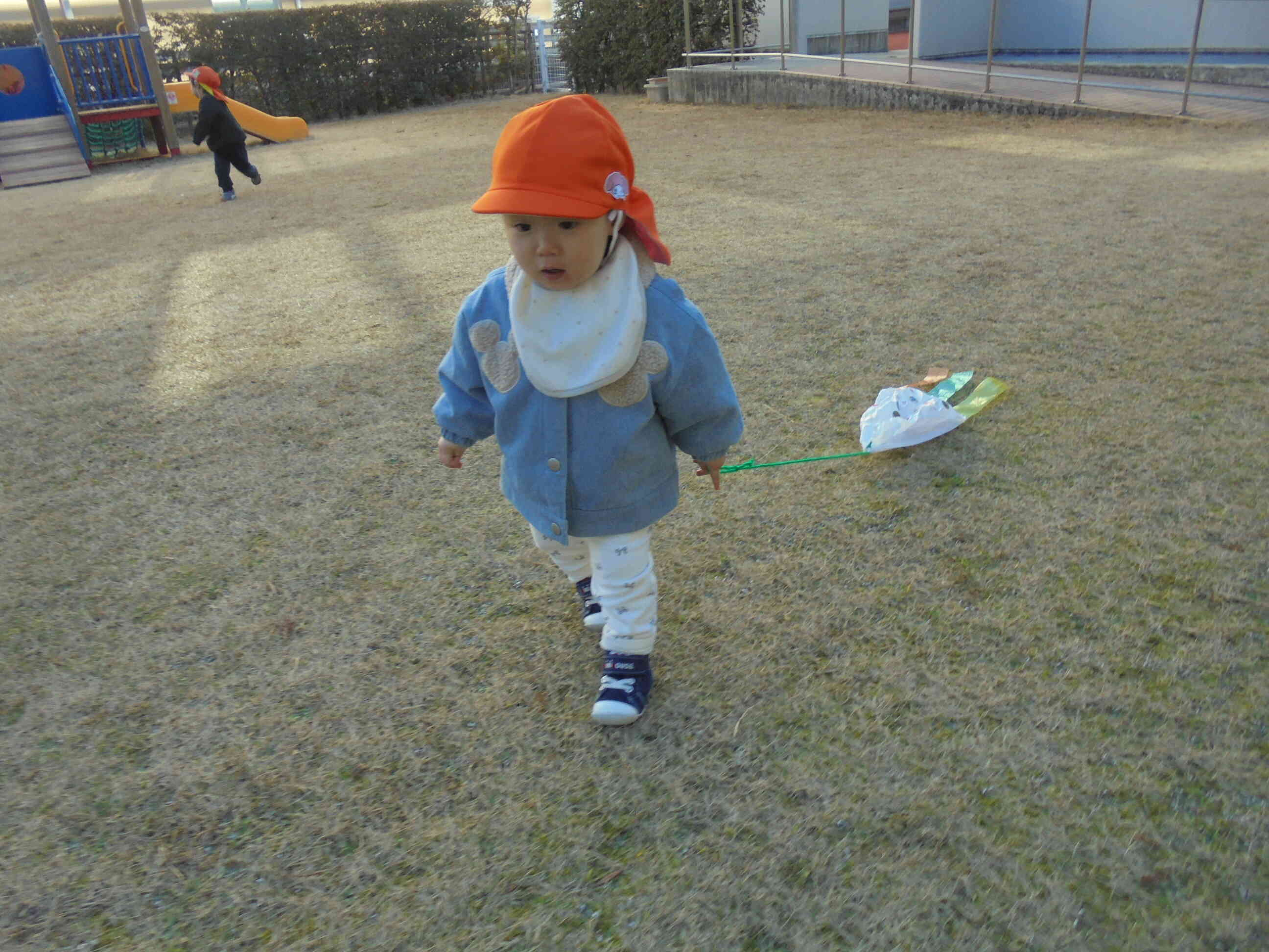 凧あげしてます！