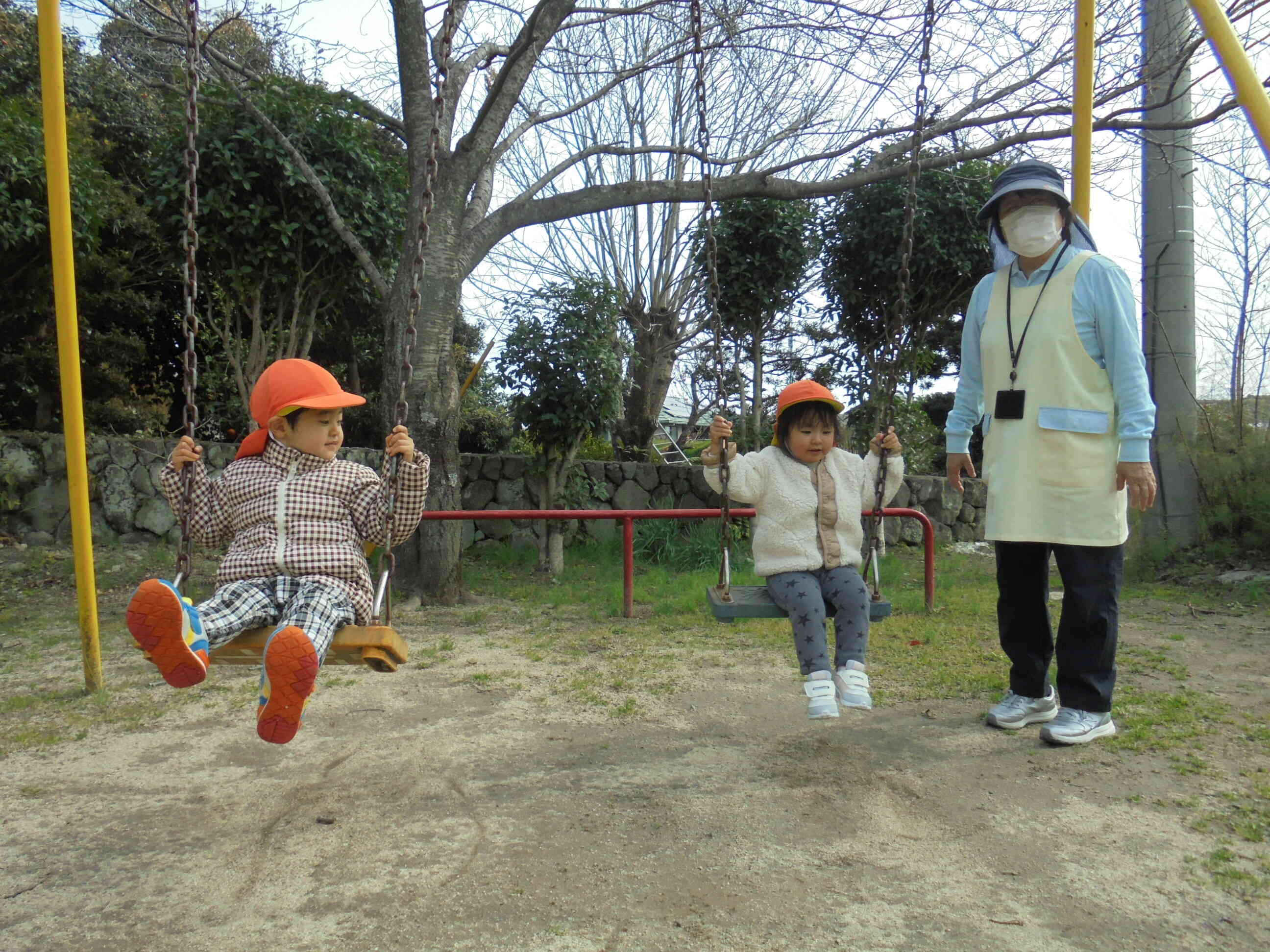 ブランコ楽しいね