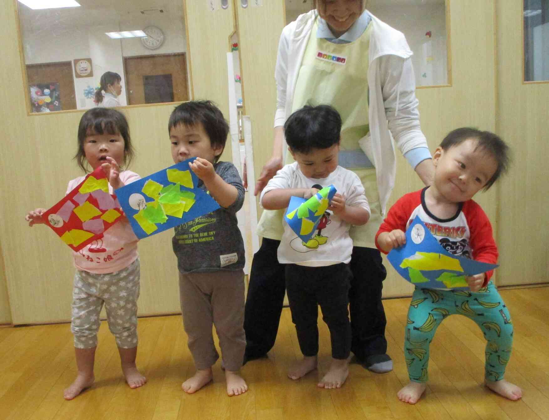 こいのぼりが完成しました