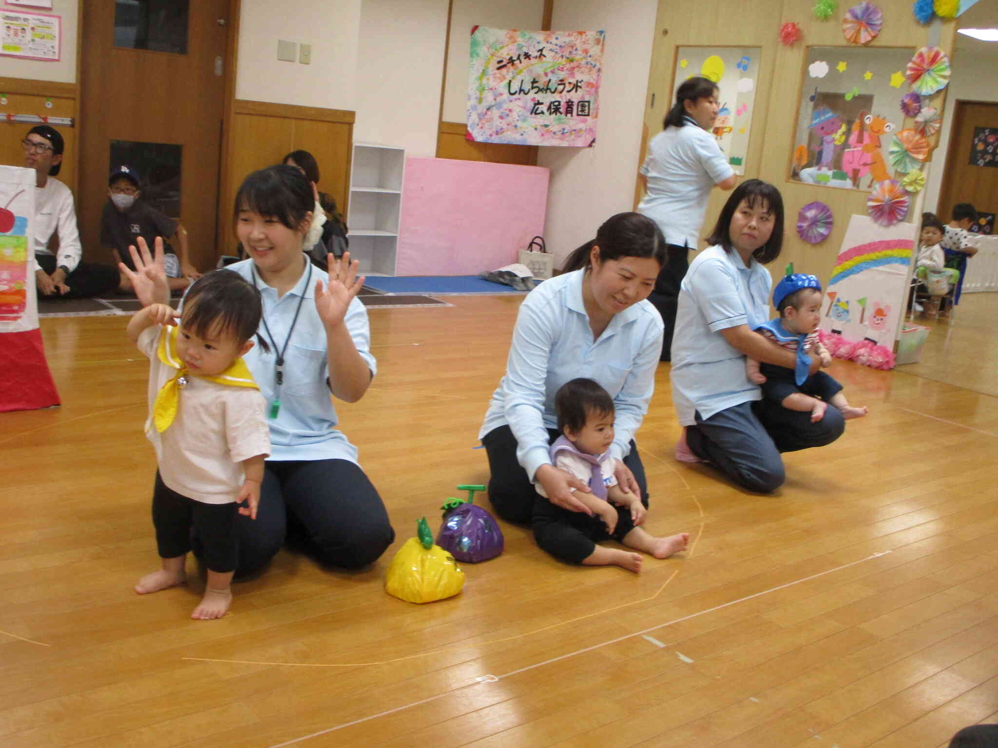 一人一人、いろんなフルーツになりました。