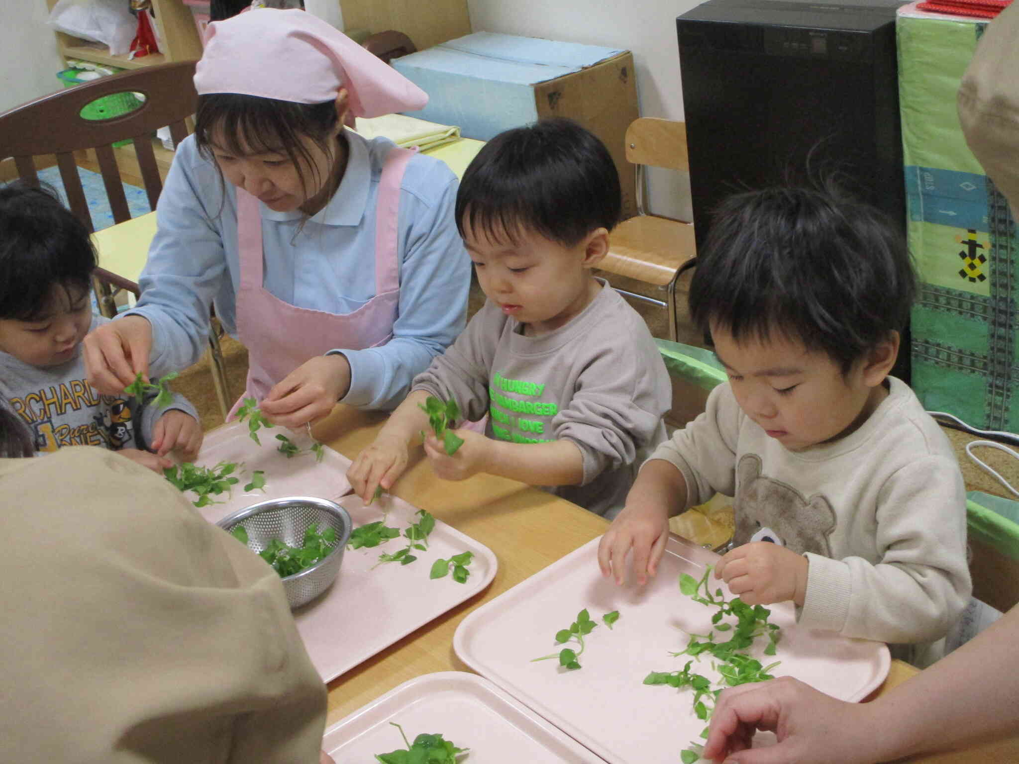 みんなでお手伝い