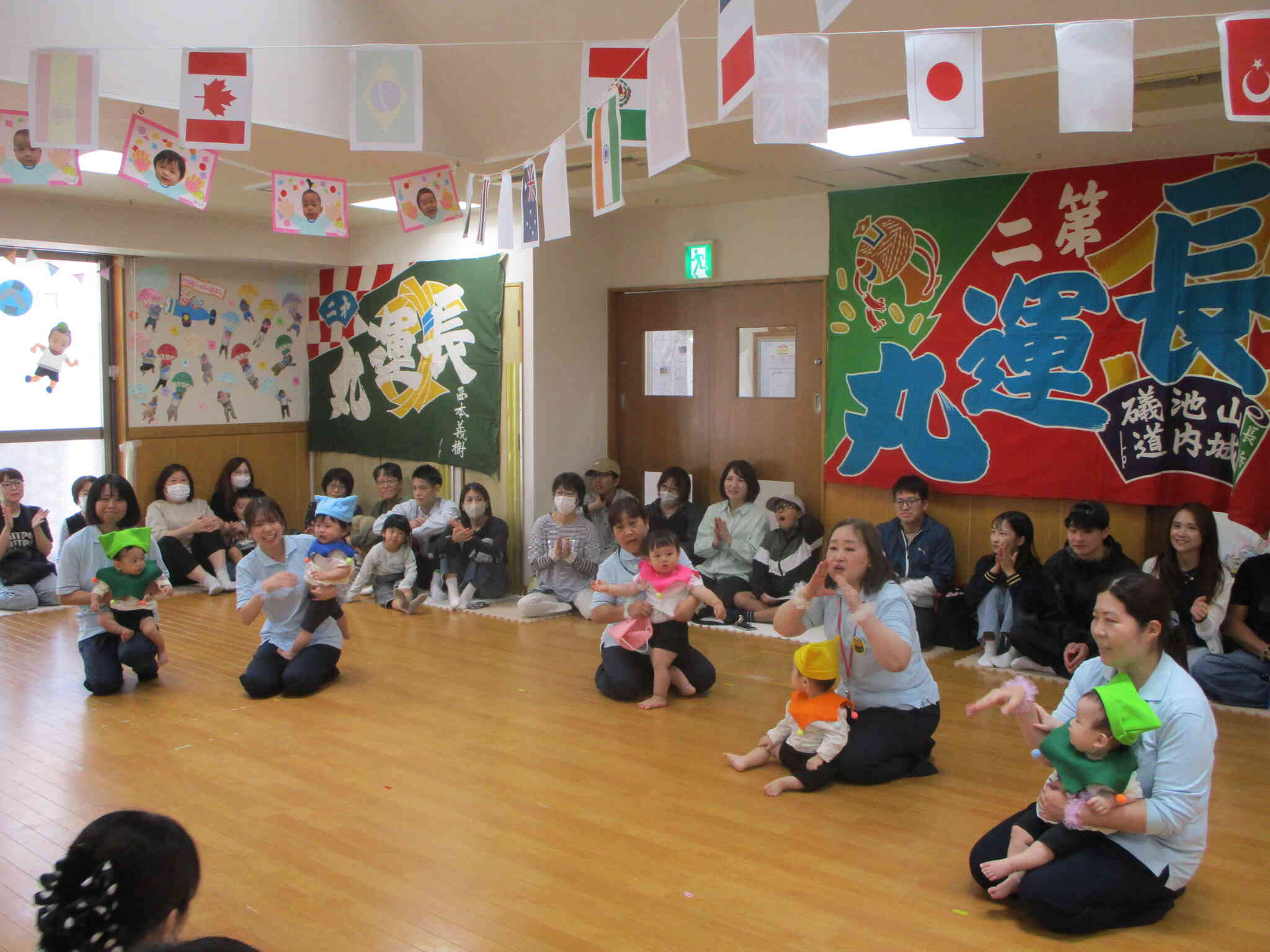 ０歳児さん初めての運動会