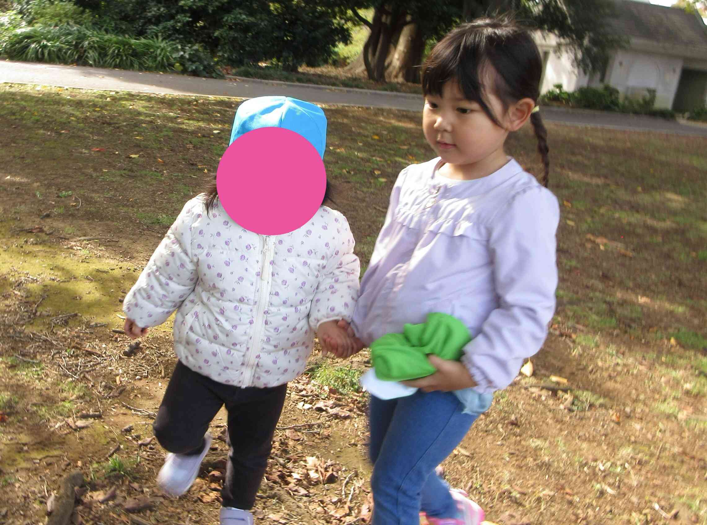 ある日のうさぎ組の一コマ(２歳児)