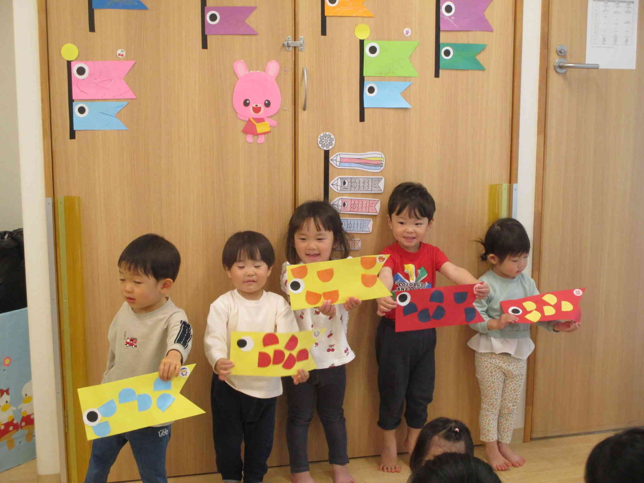うさぎ組さんのこいのぼり
