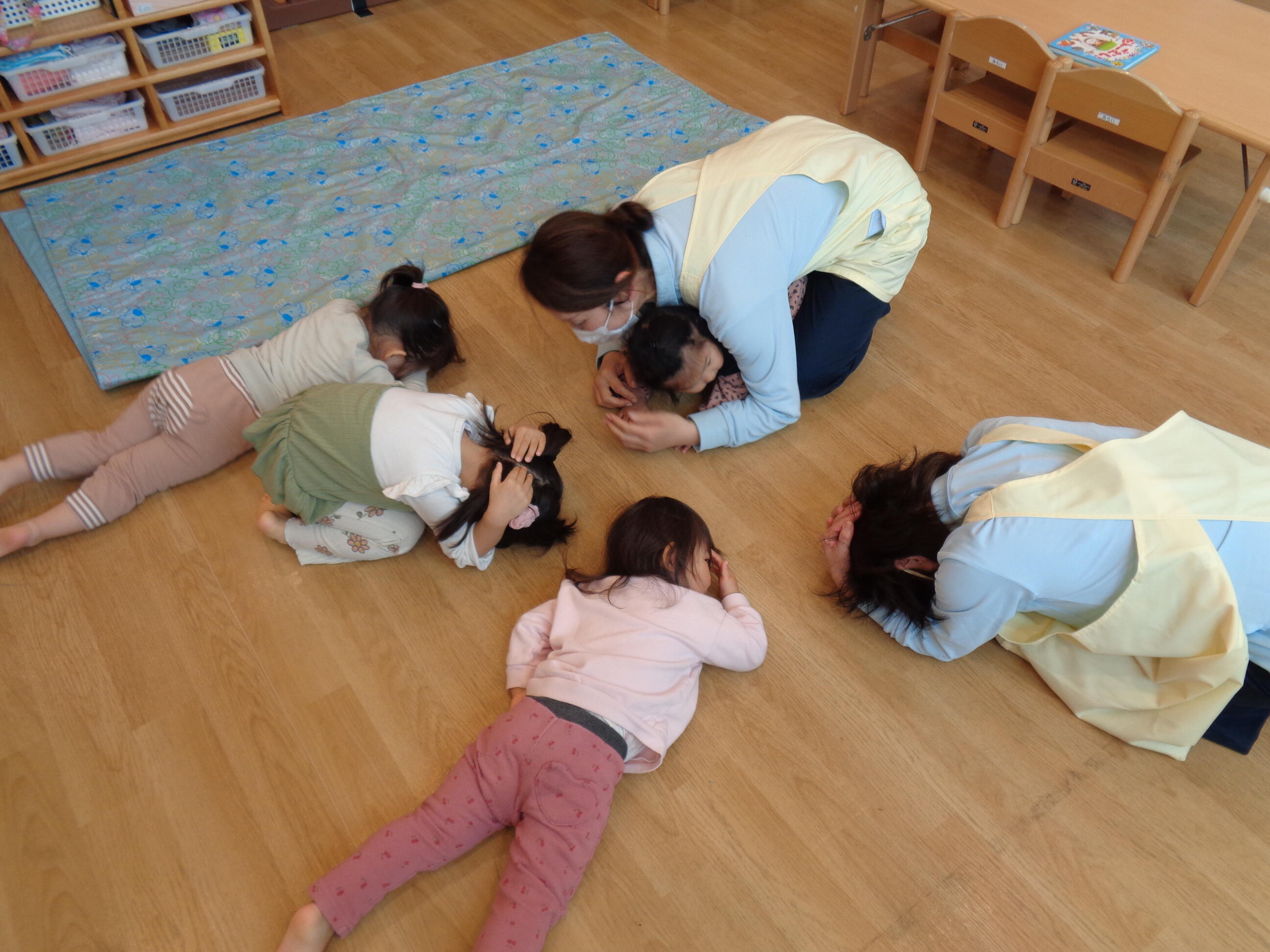 避難訓練は毎月取り組んでいます！