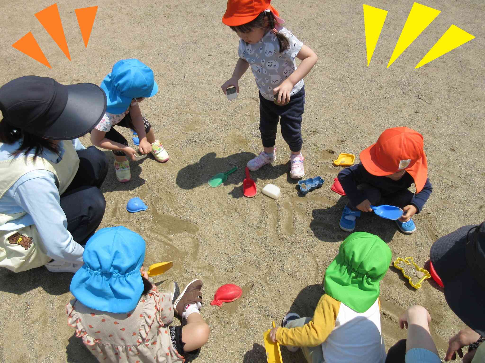 お外で遊ぶのだーいすき！！元気いっぱいな子どもたちです♪