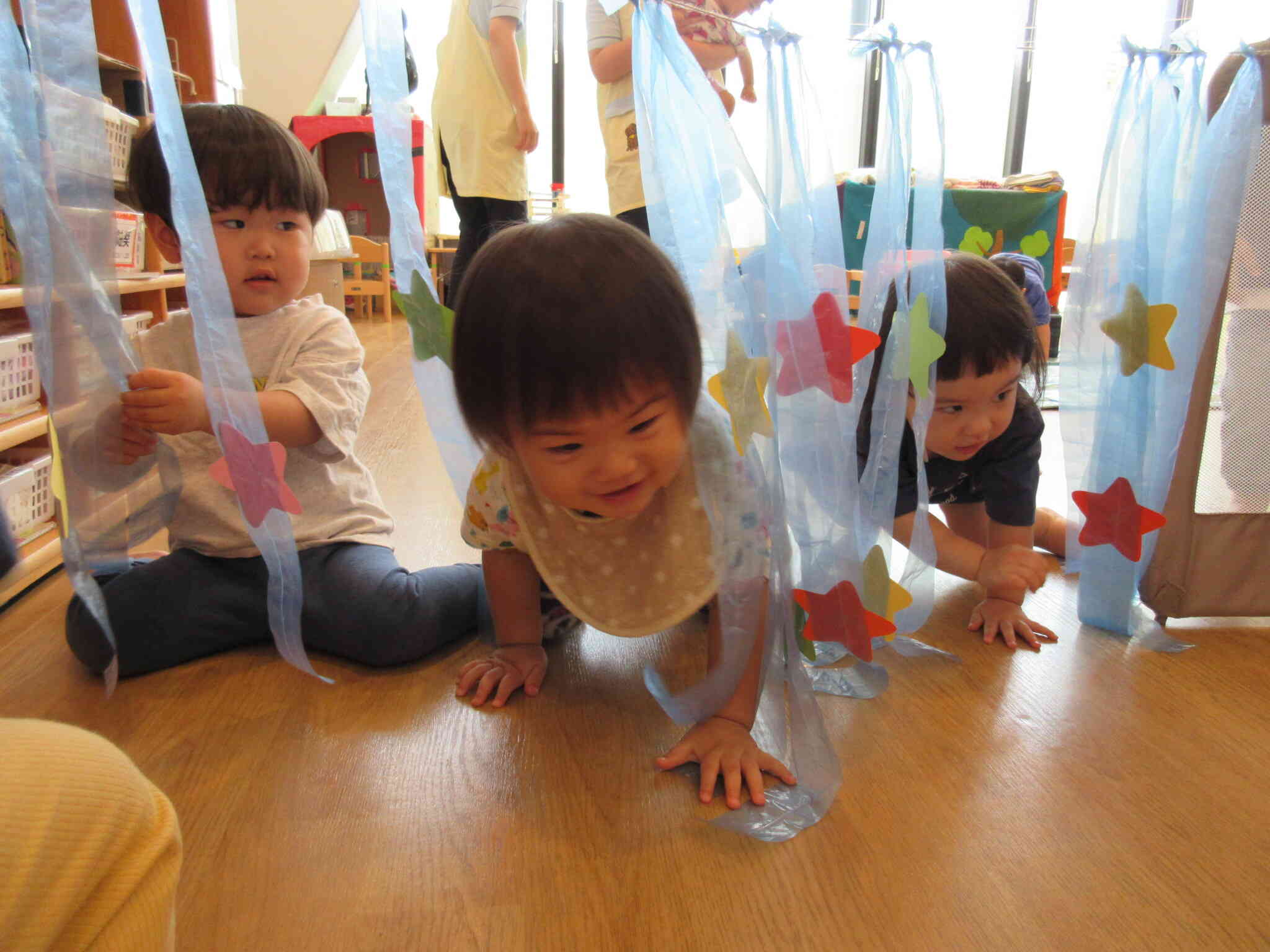 １歳児のお友達は勢いがあります☆彡（笑）