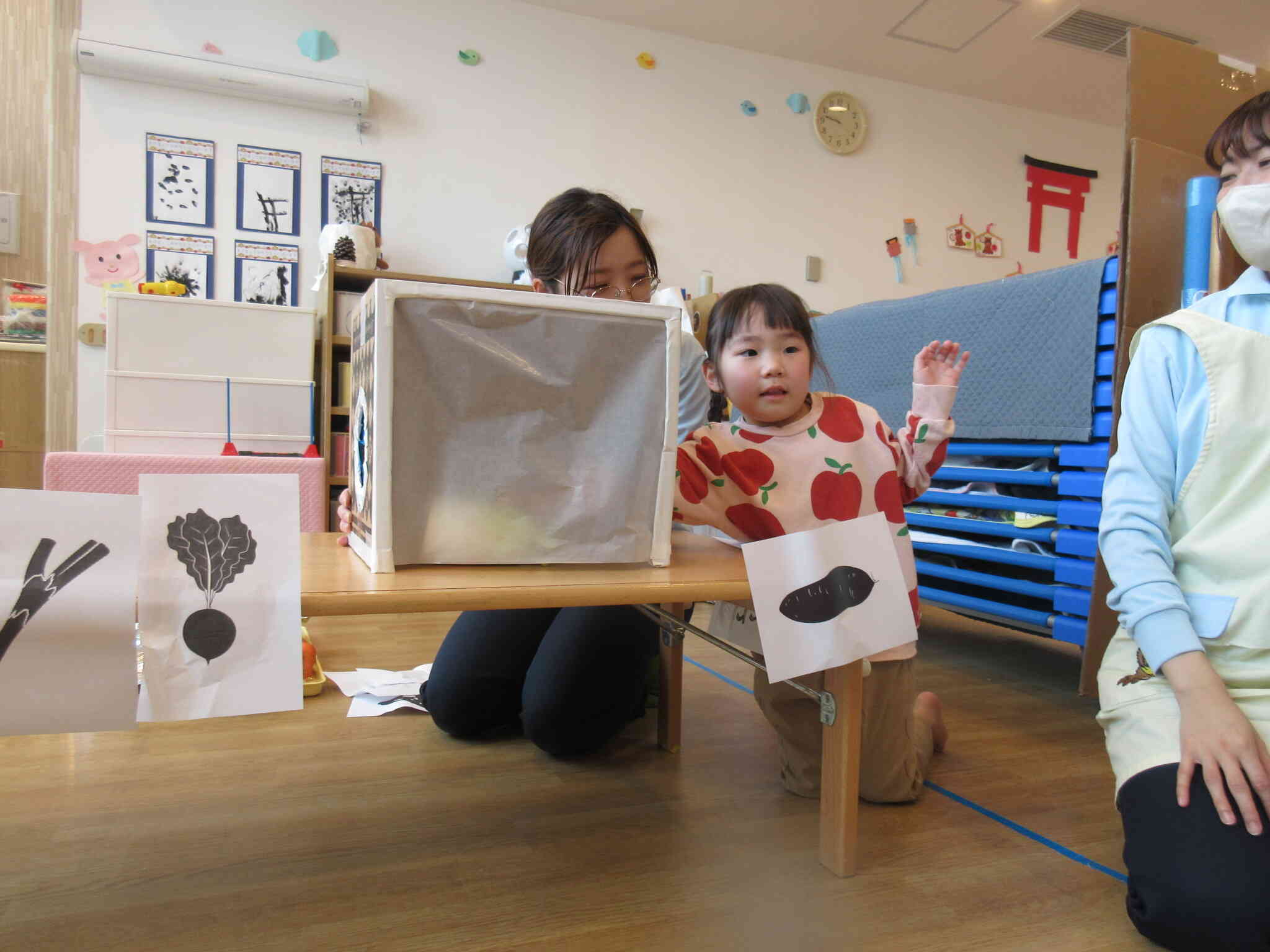 1月の食育～野菜・果物当てクイズ～