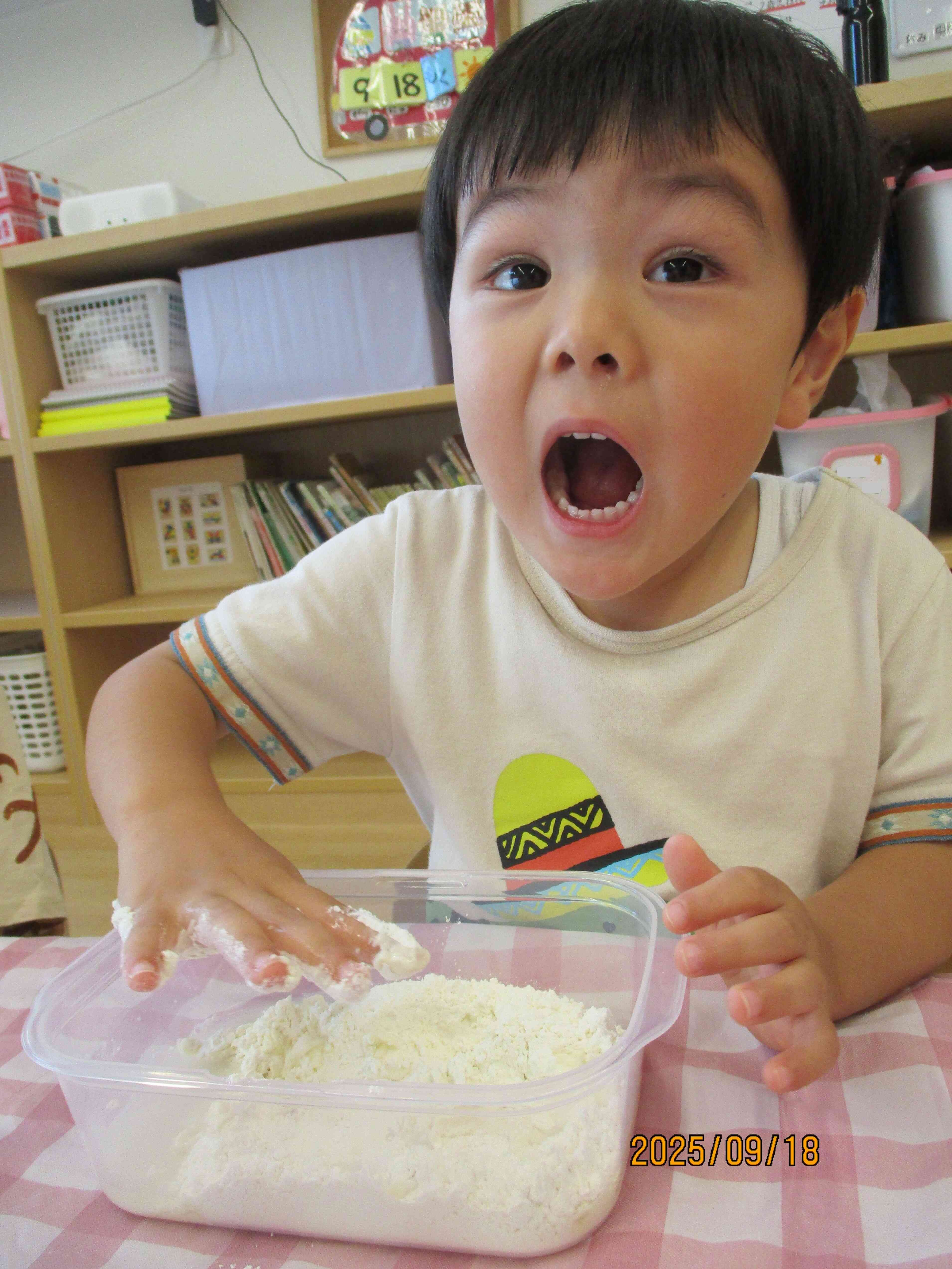 不思議な感触・・・