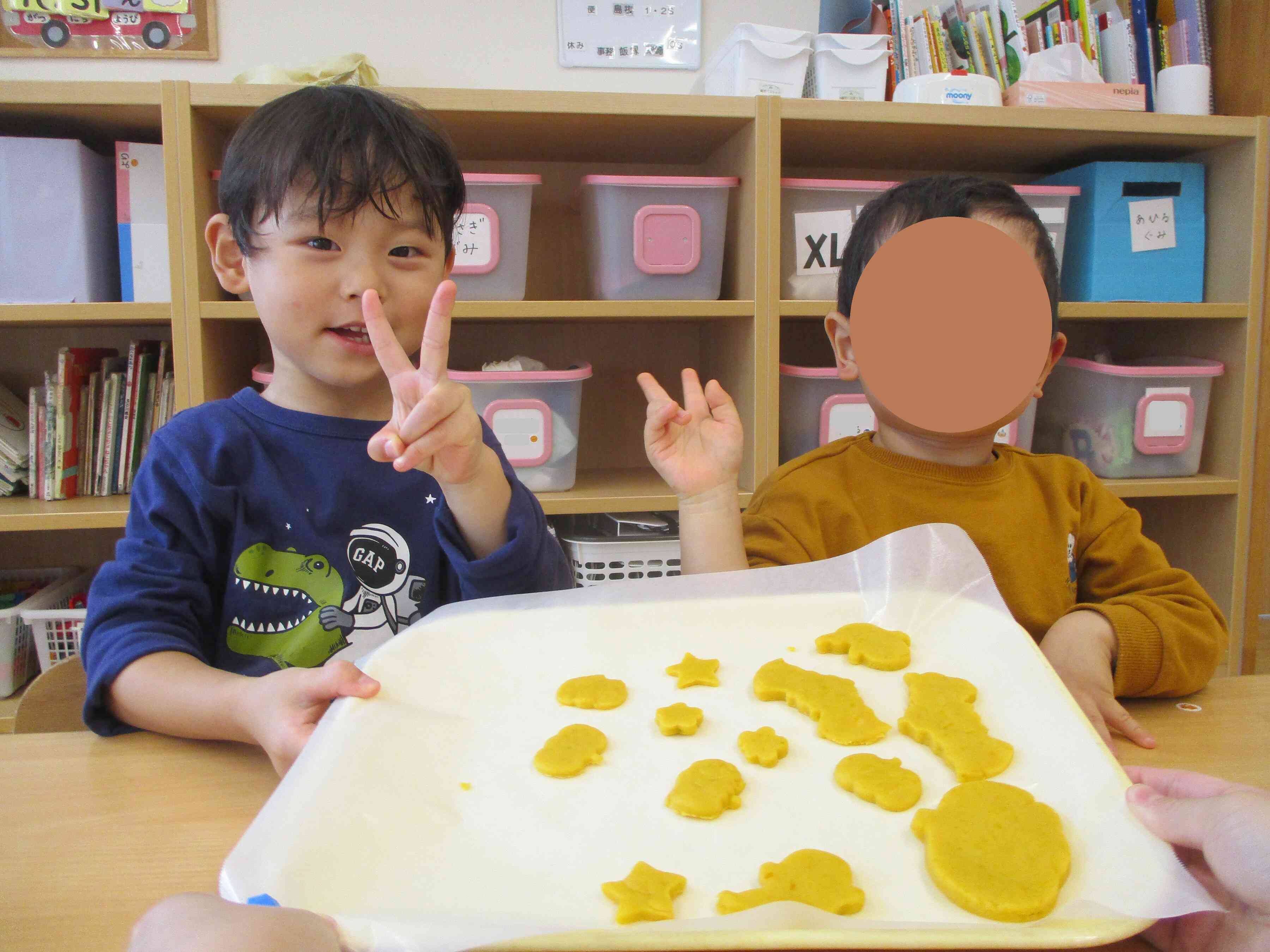 上手に型抜きができました！