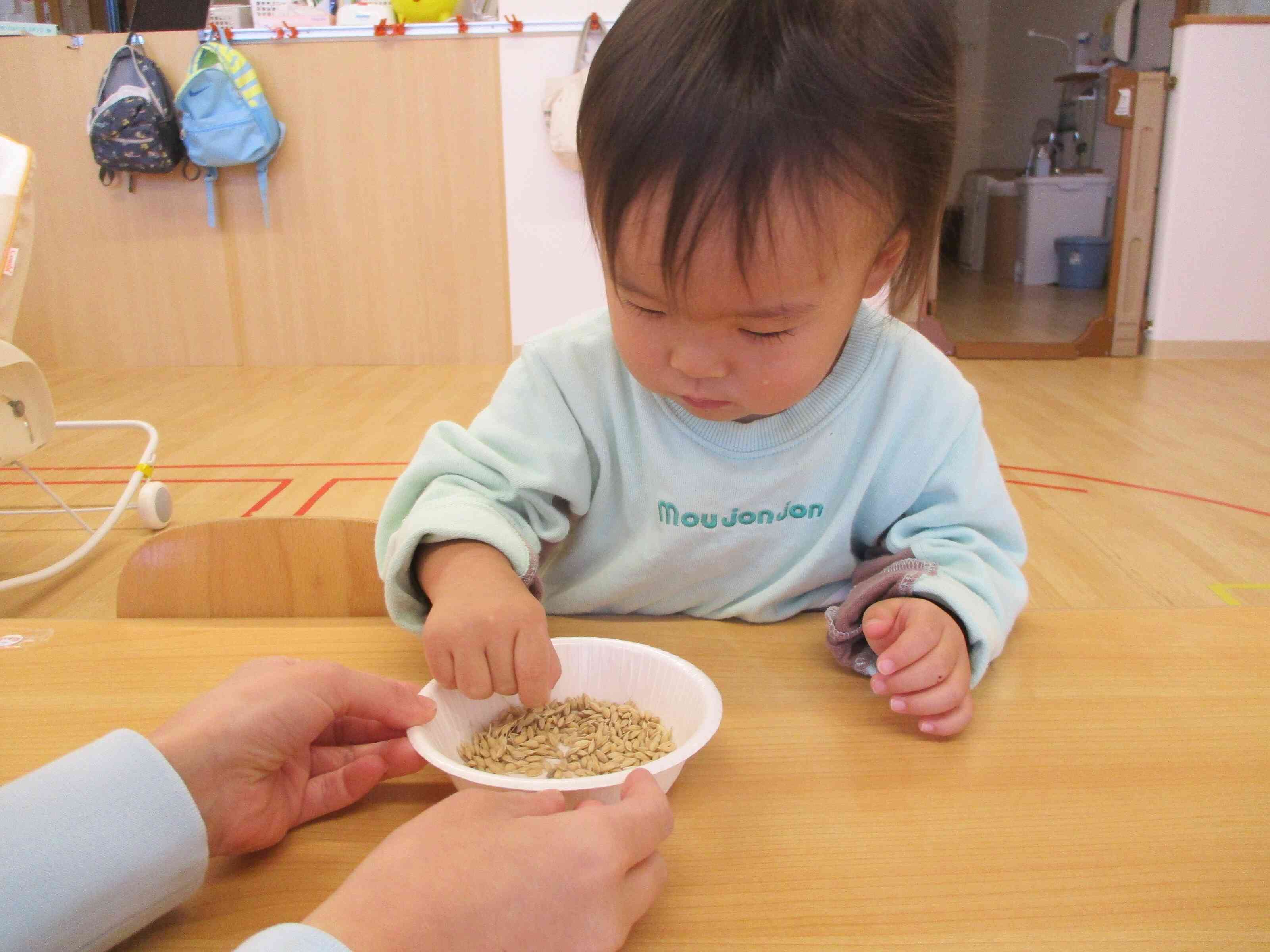 食育集会～お米研ぎ～