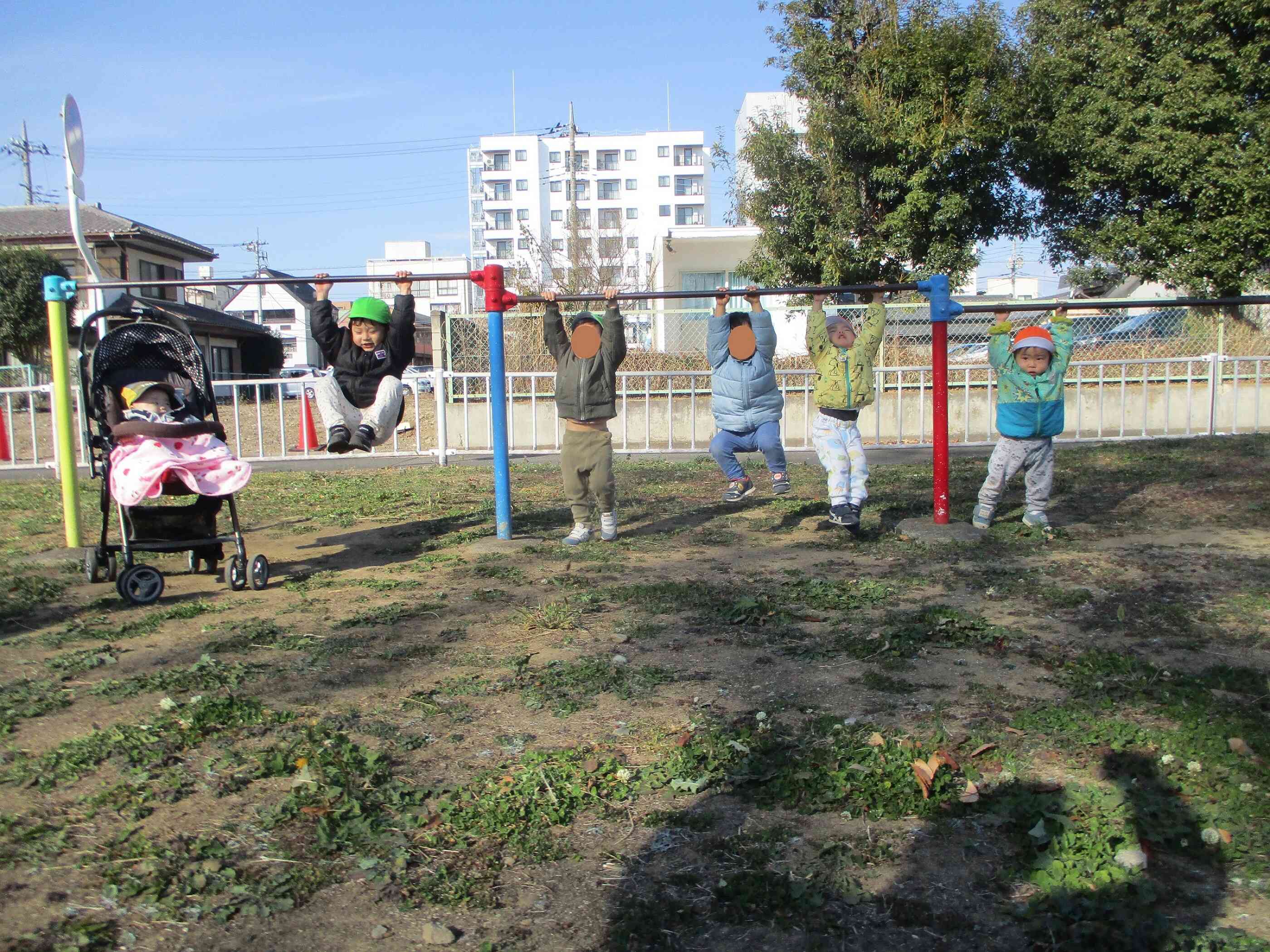 冬の公園も楽しいね