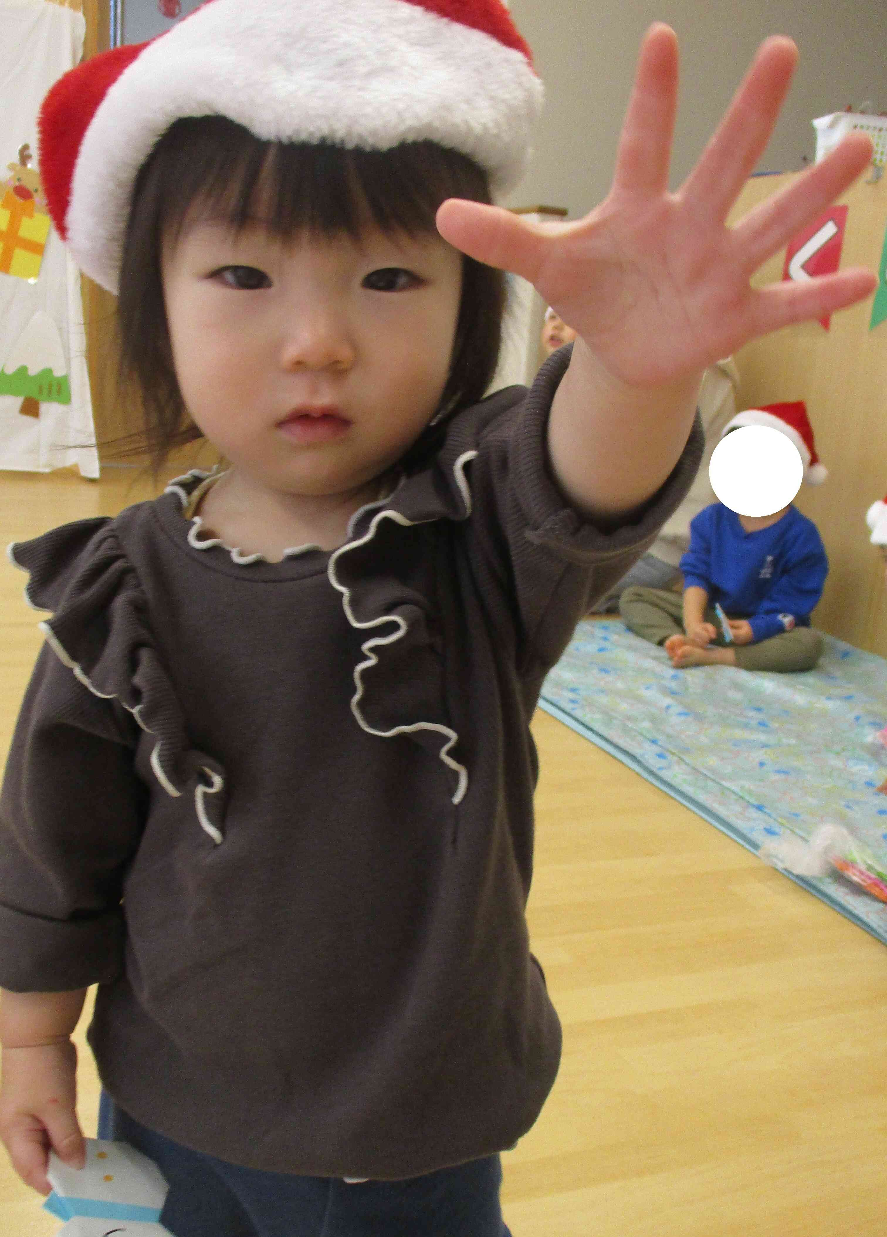 サンタの帽子がお似合いです♪