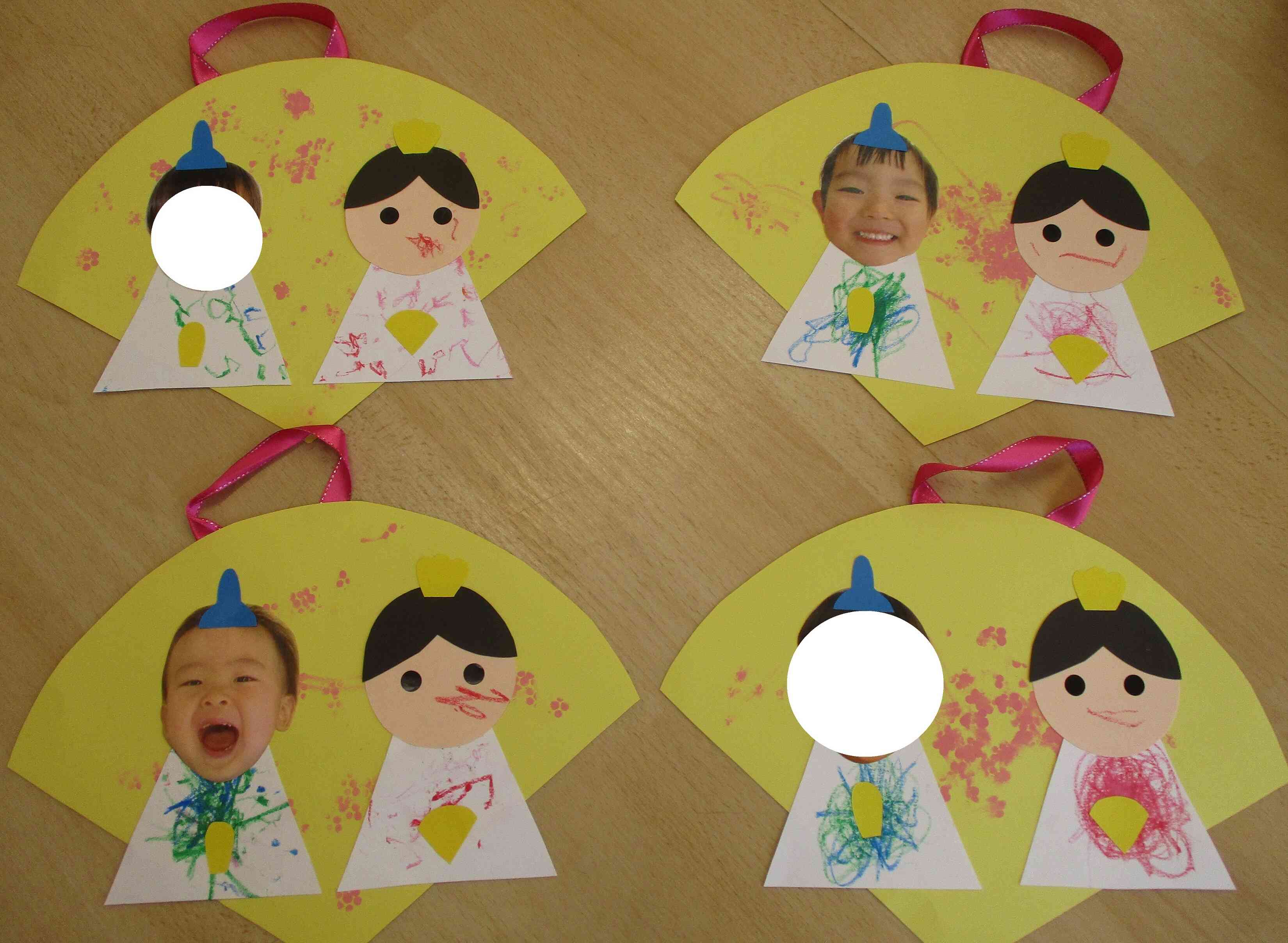 ひなまつり製作～1歳児クラス～