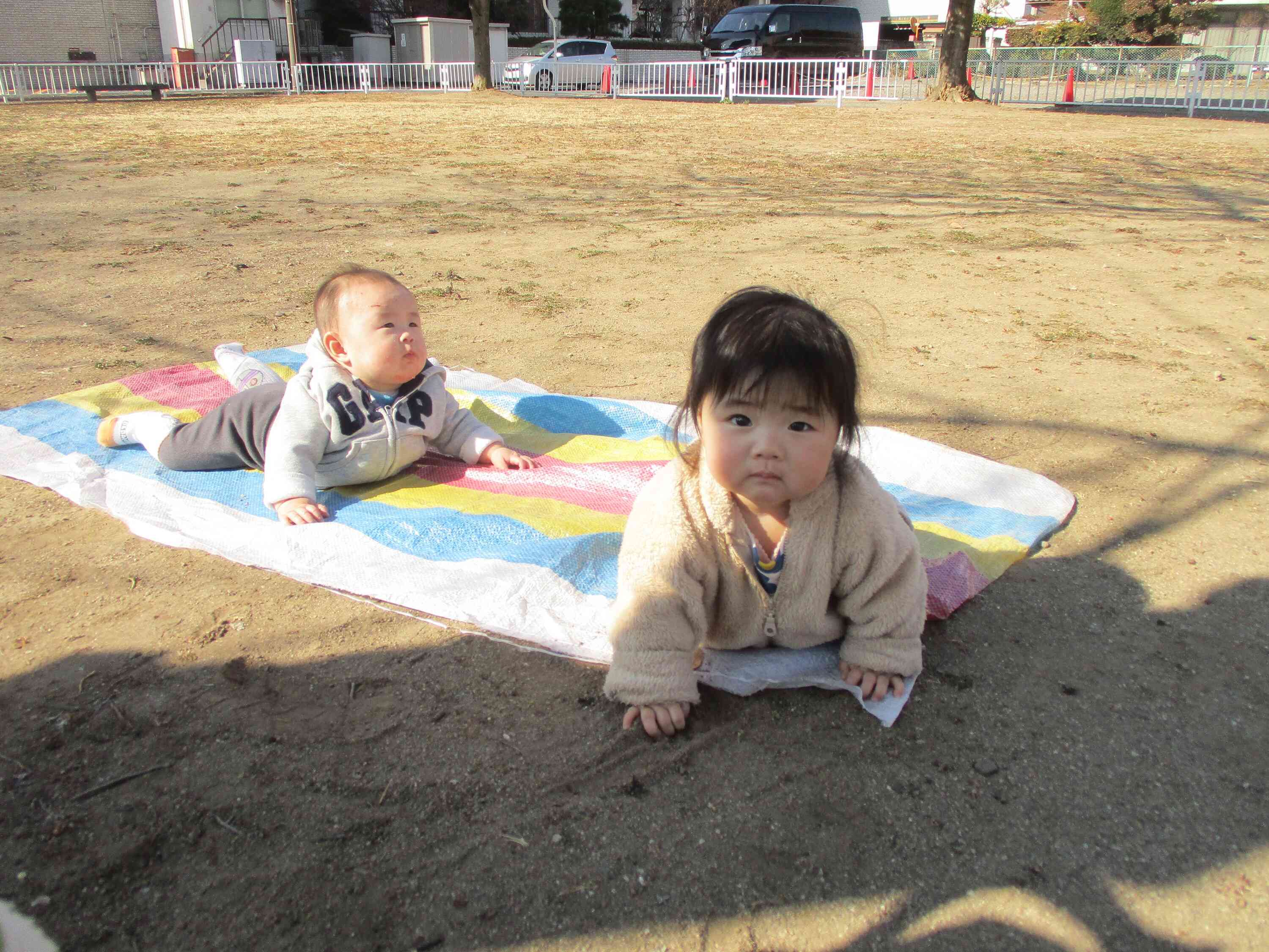 外遊びの季節になりました。