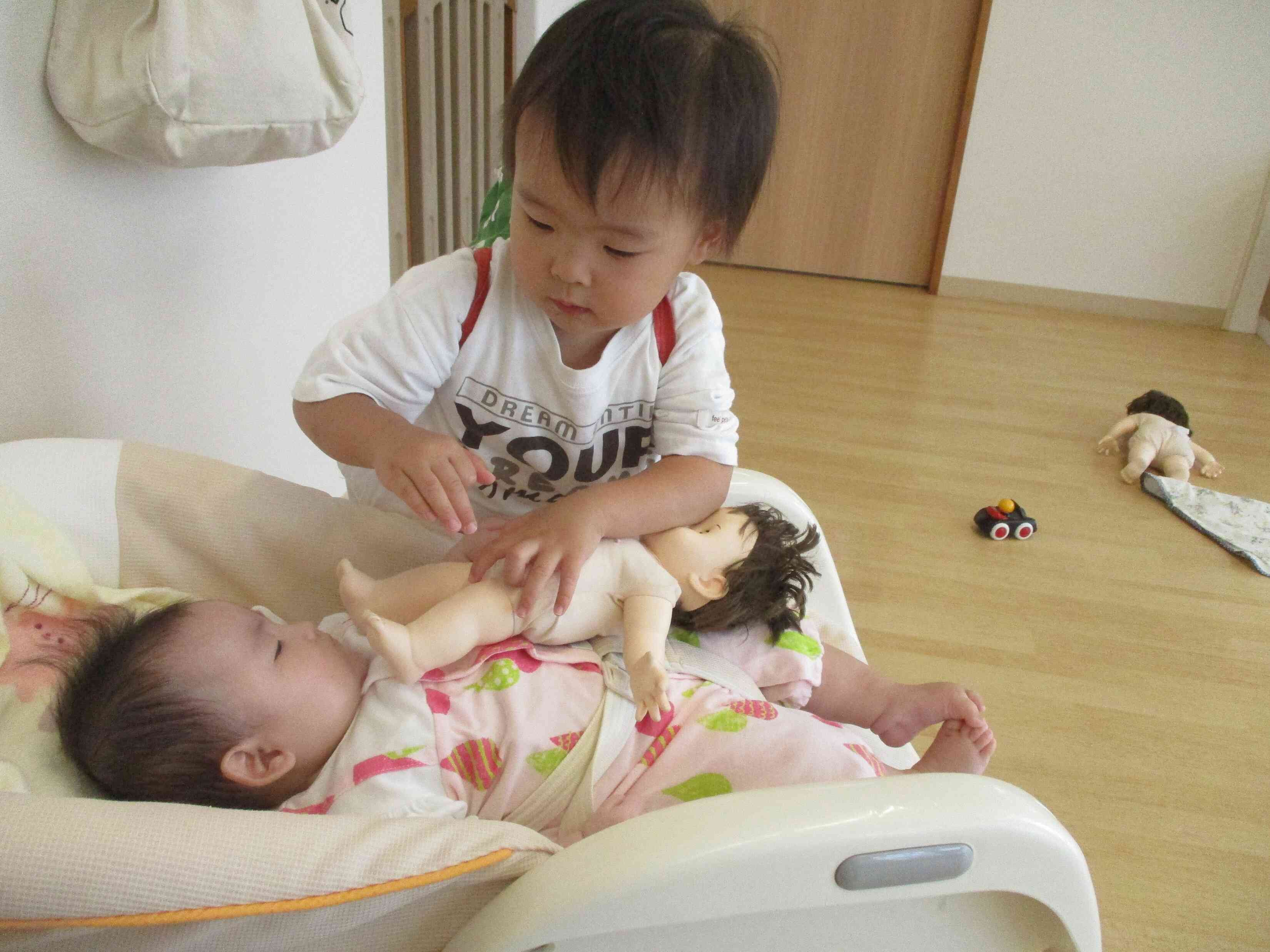 お兄ちゃんに遊んでもらったよ！
