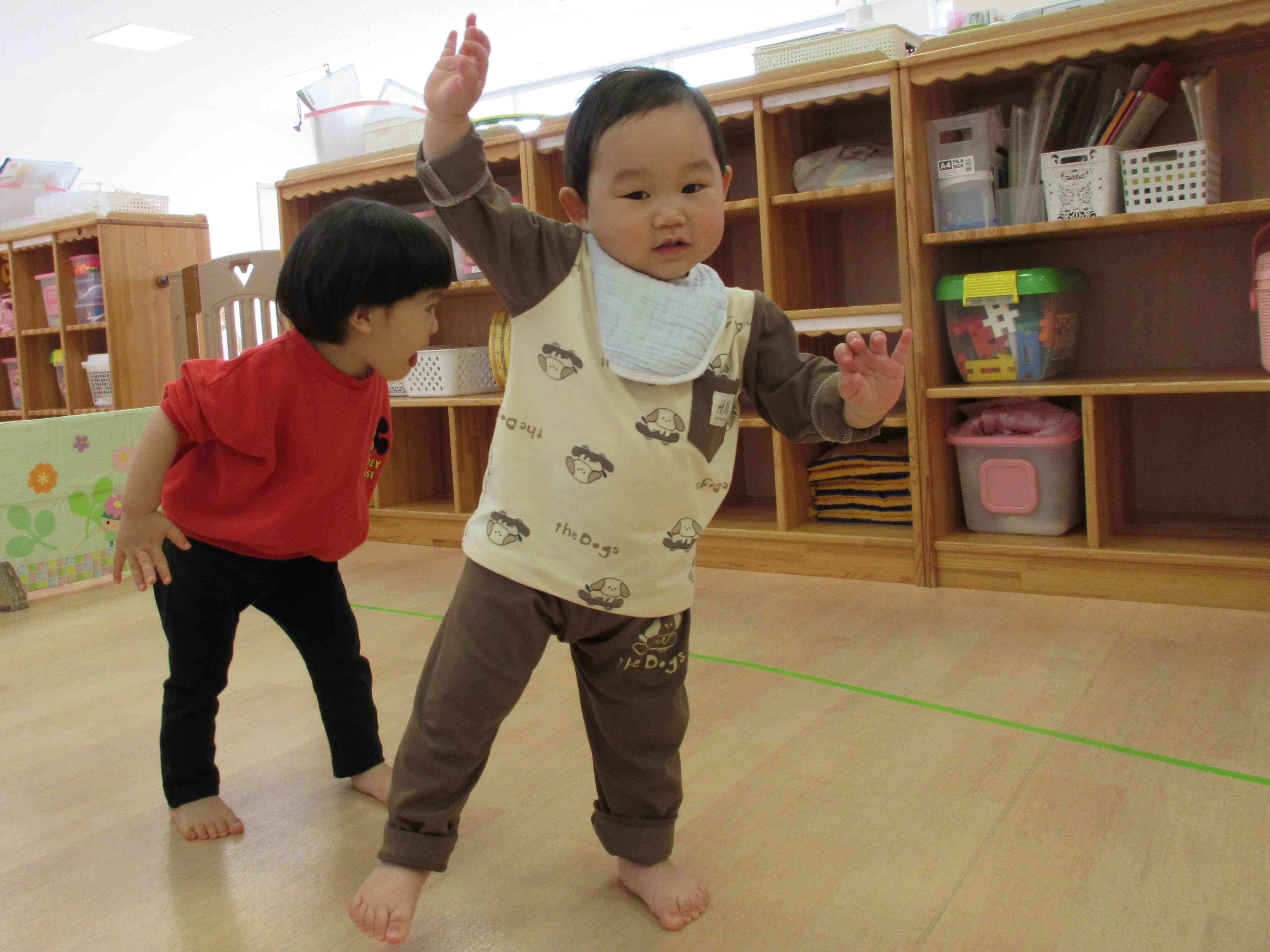 いち、に、さん！