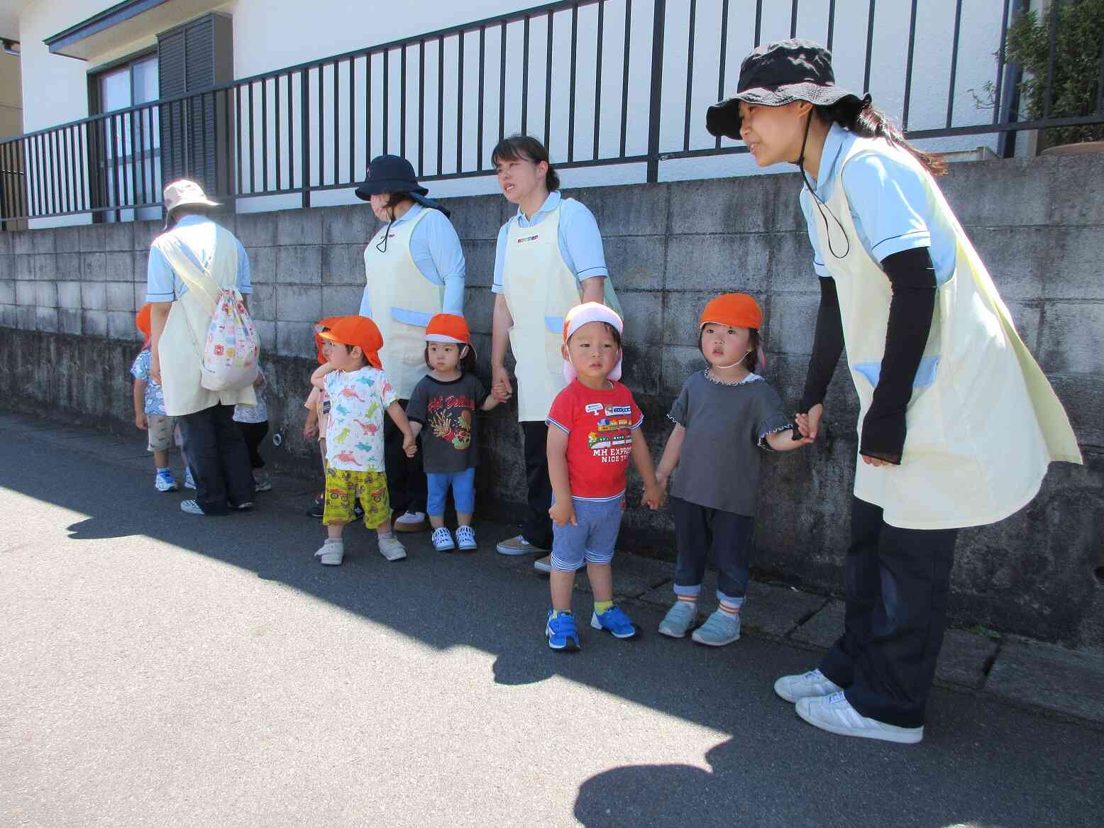 青信号になるまで待とうね。
