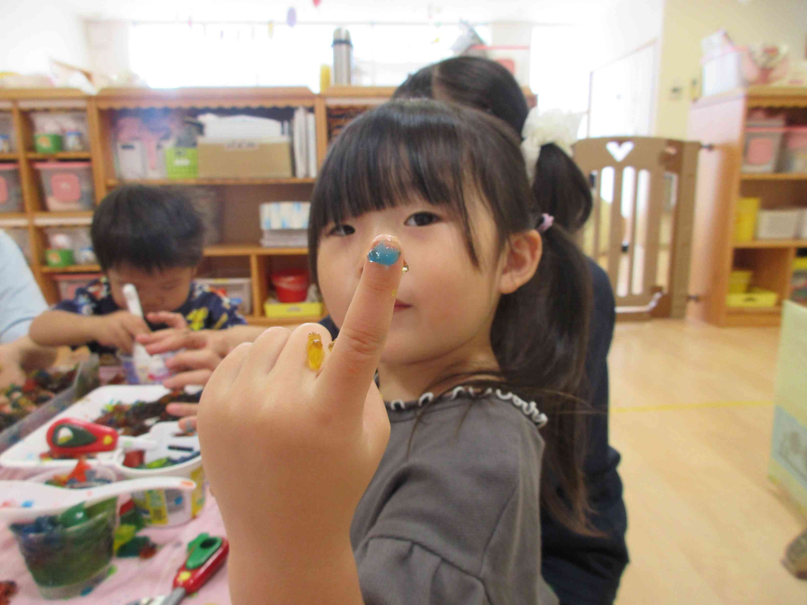 寒天ネイル、きれいでしょ♡