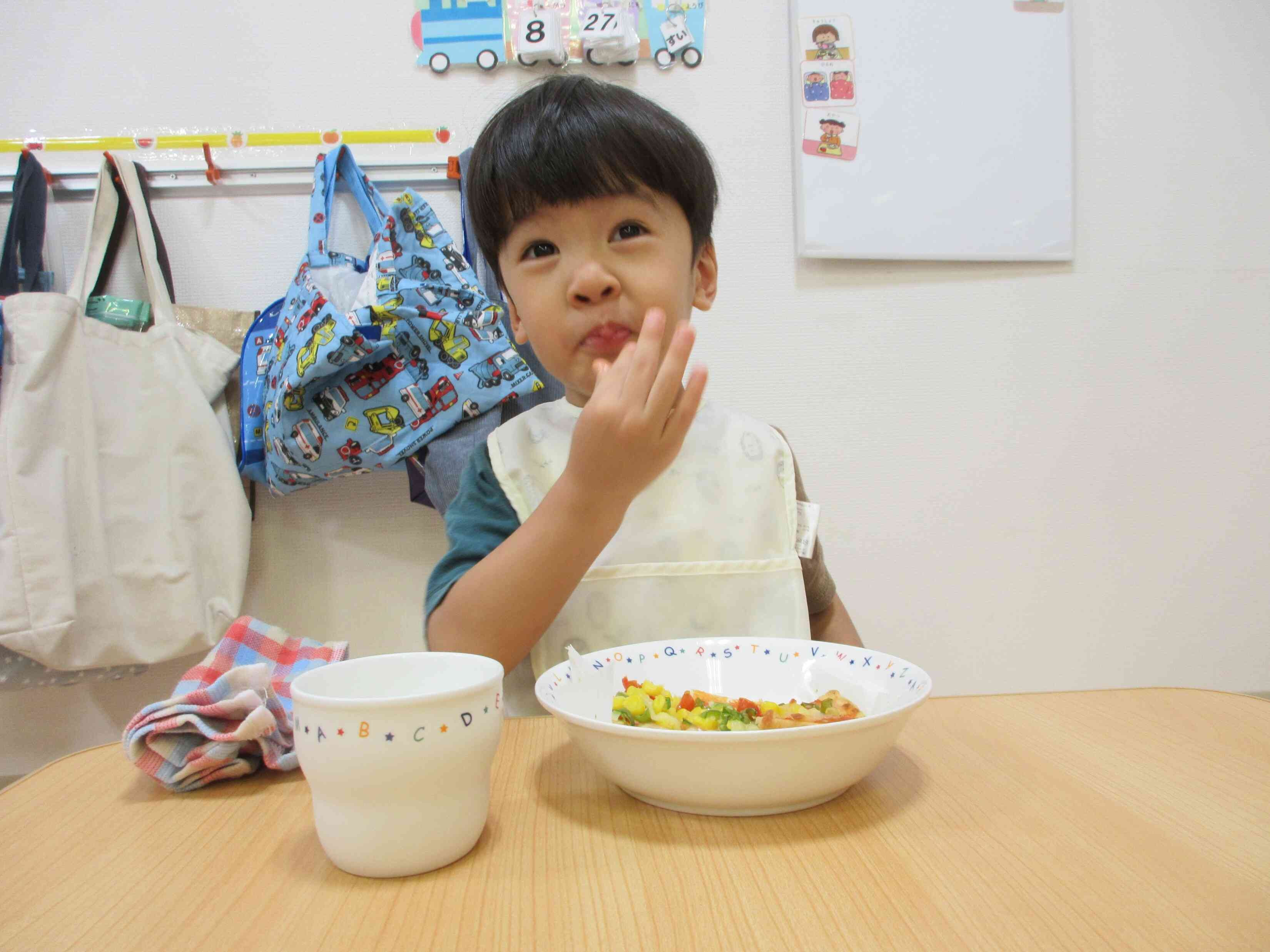 ピーマンも食べたよ！