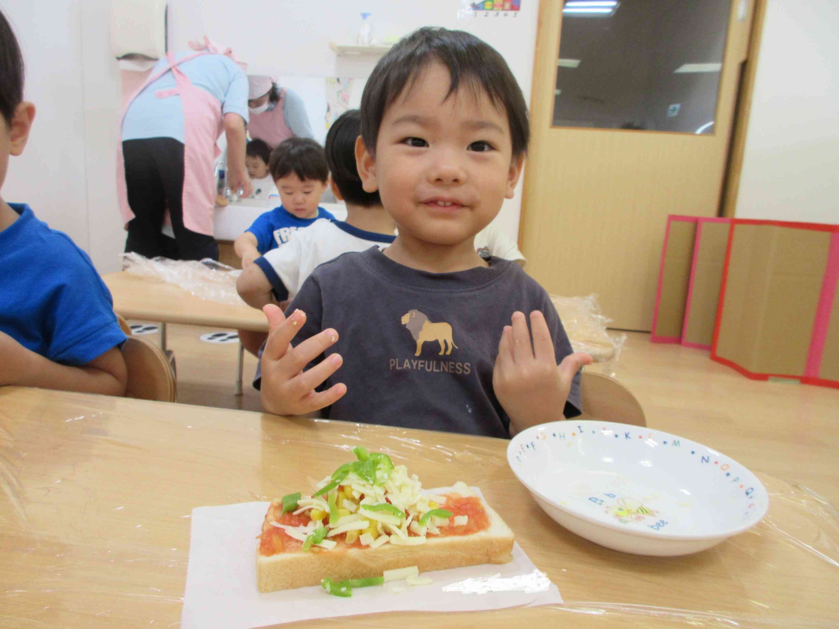 ☆食育☆ピザトースト