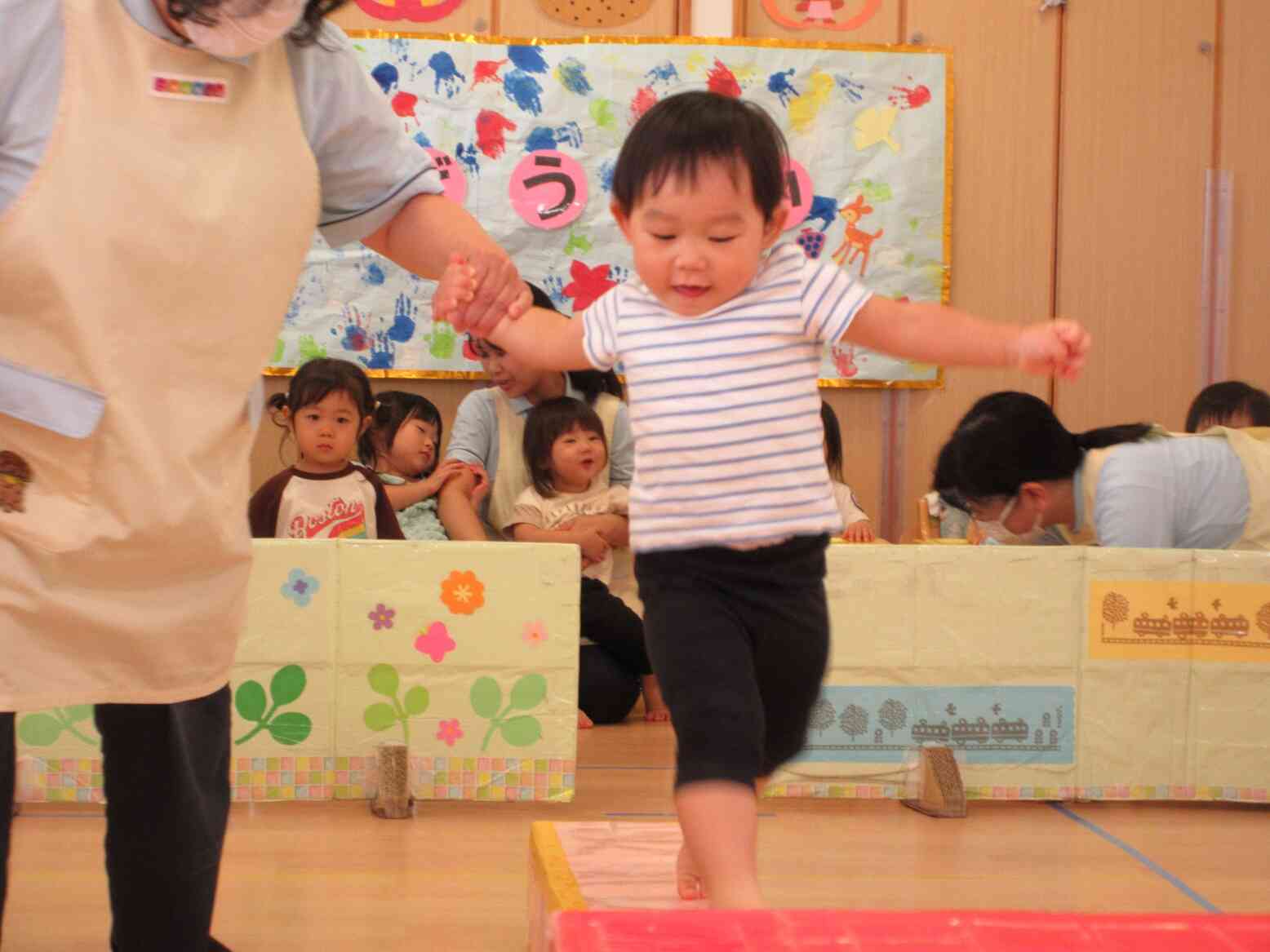 落ちないように。