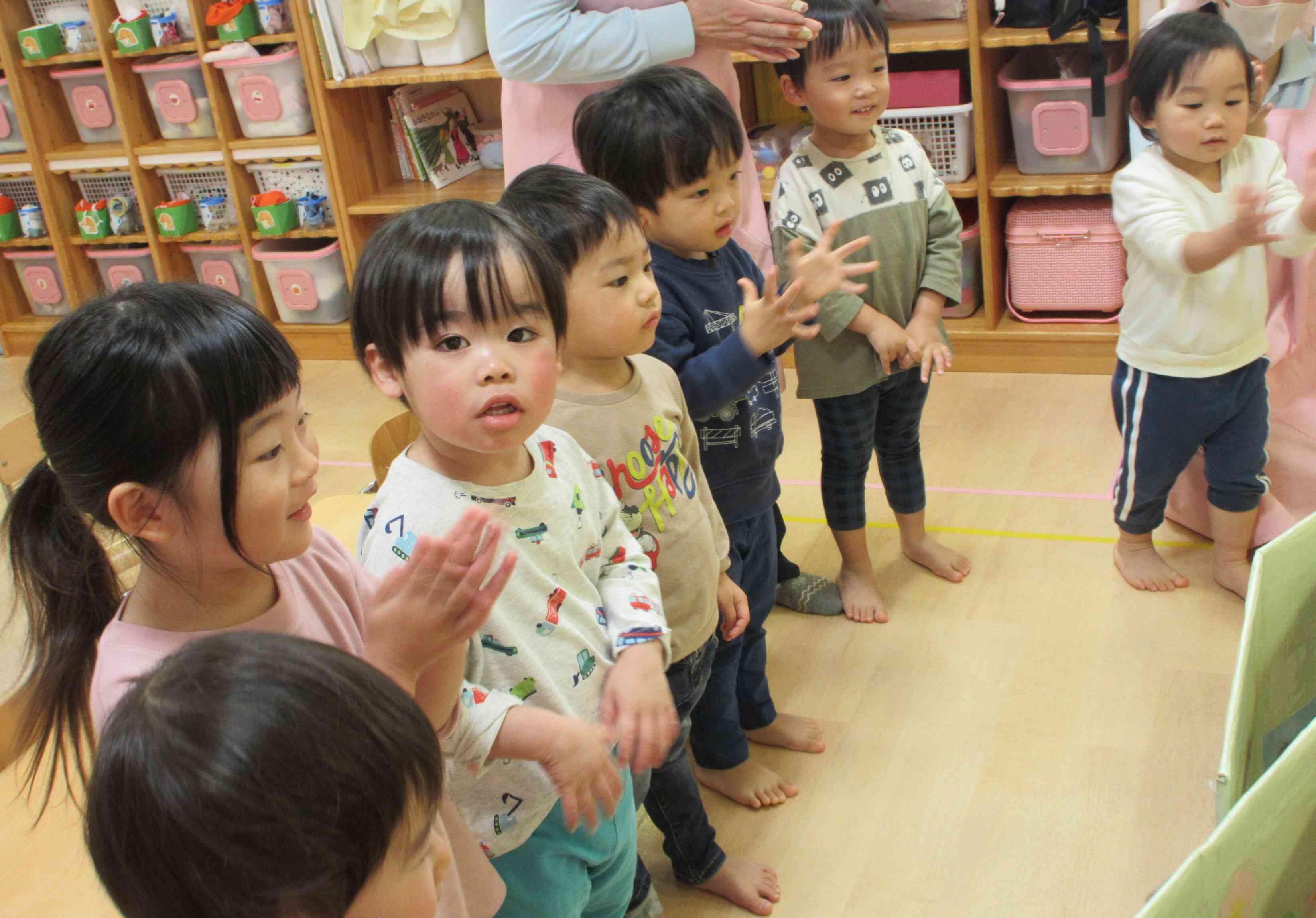 ポップコーンのはじける音に拍手♪