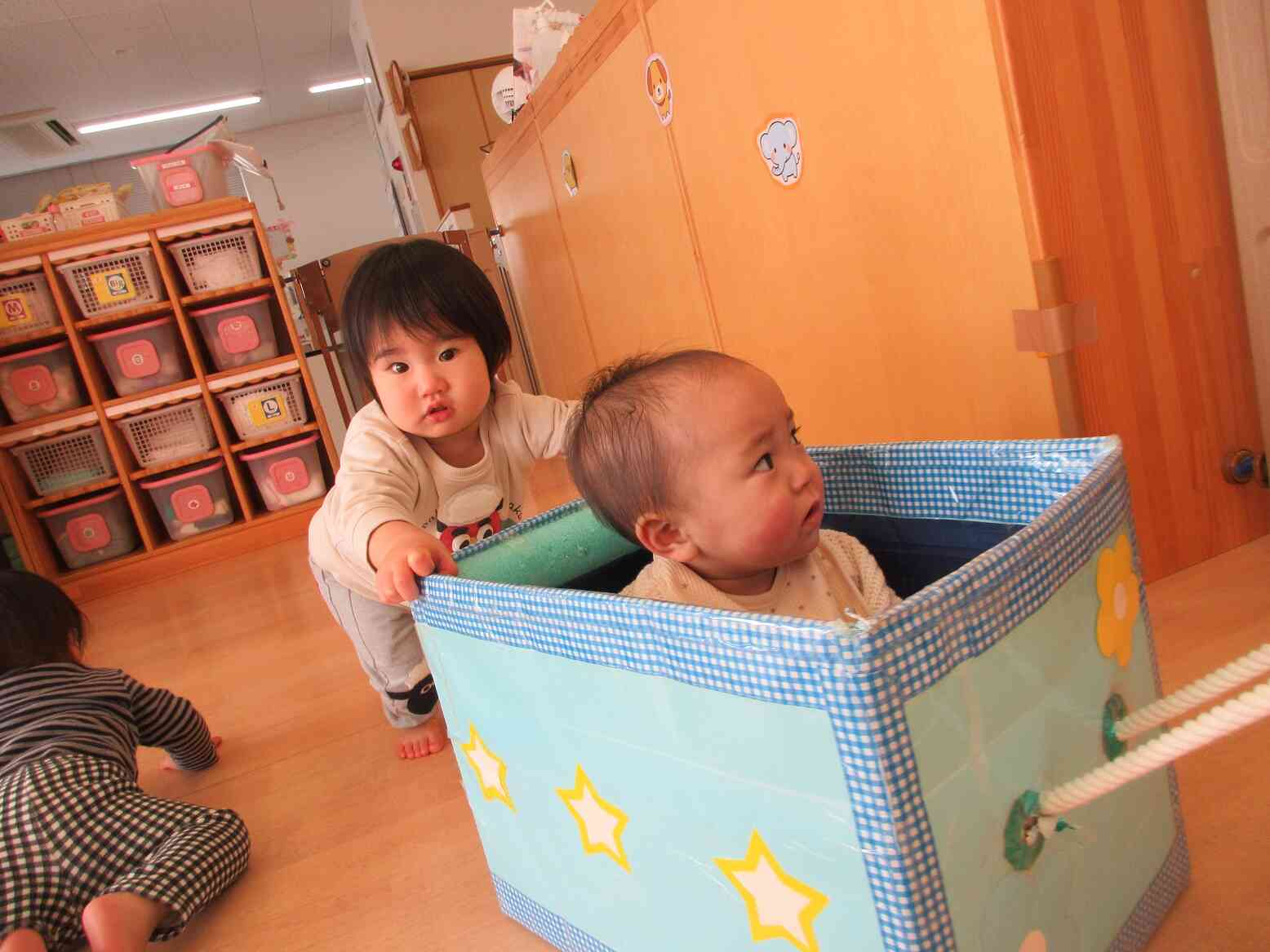 １月から入園した新しいお友だちも楽しみました。