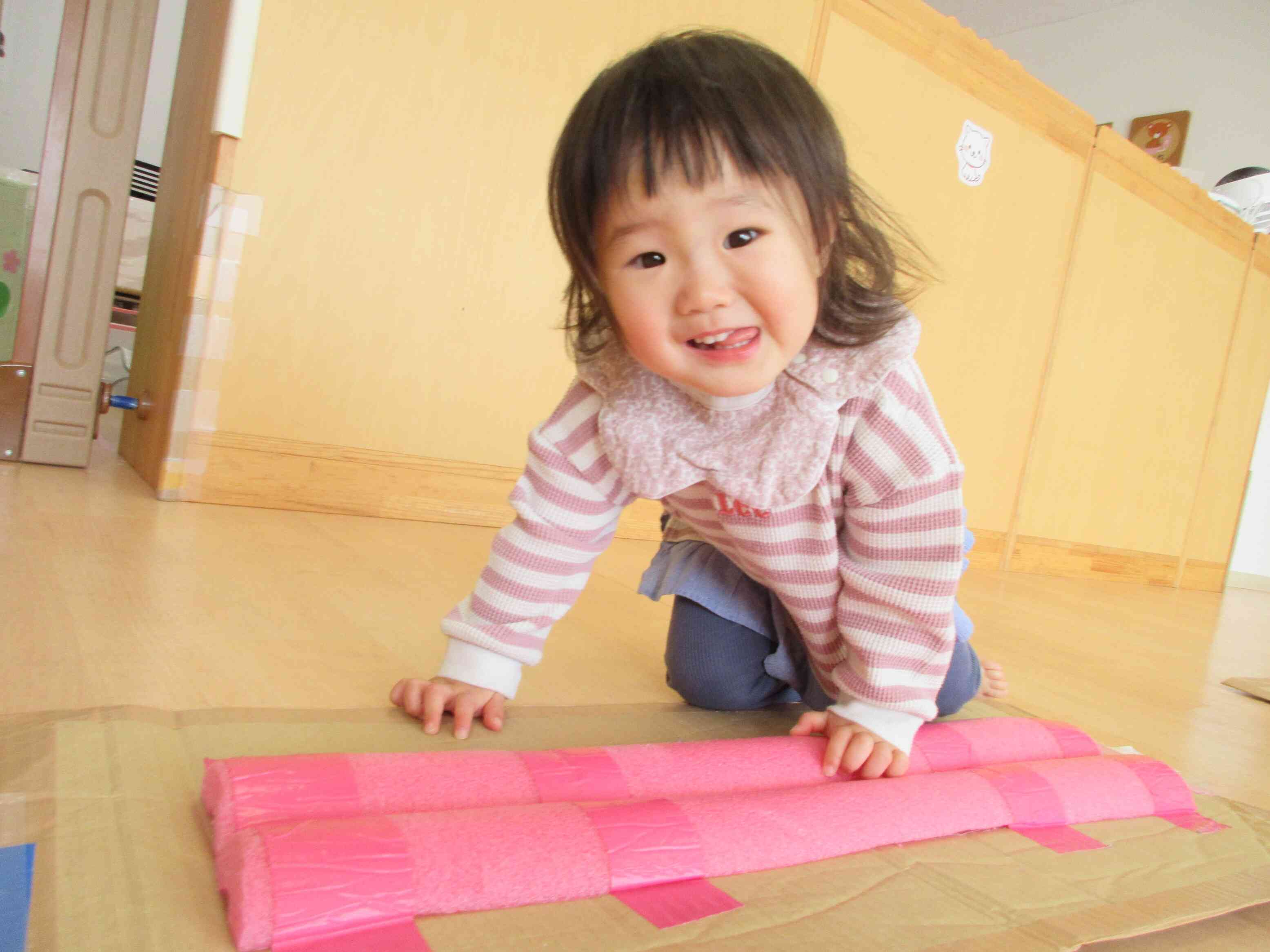 バランス・感覚あそび中！