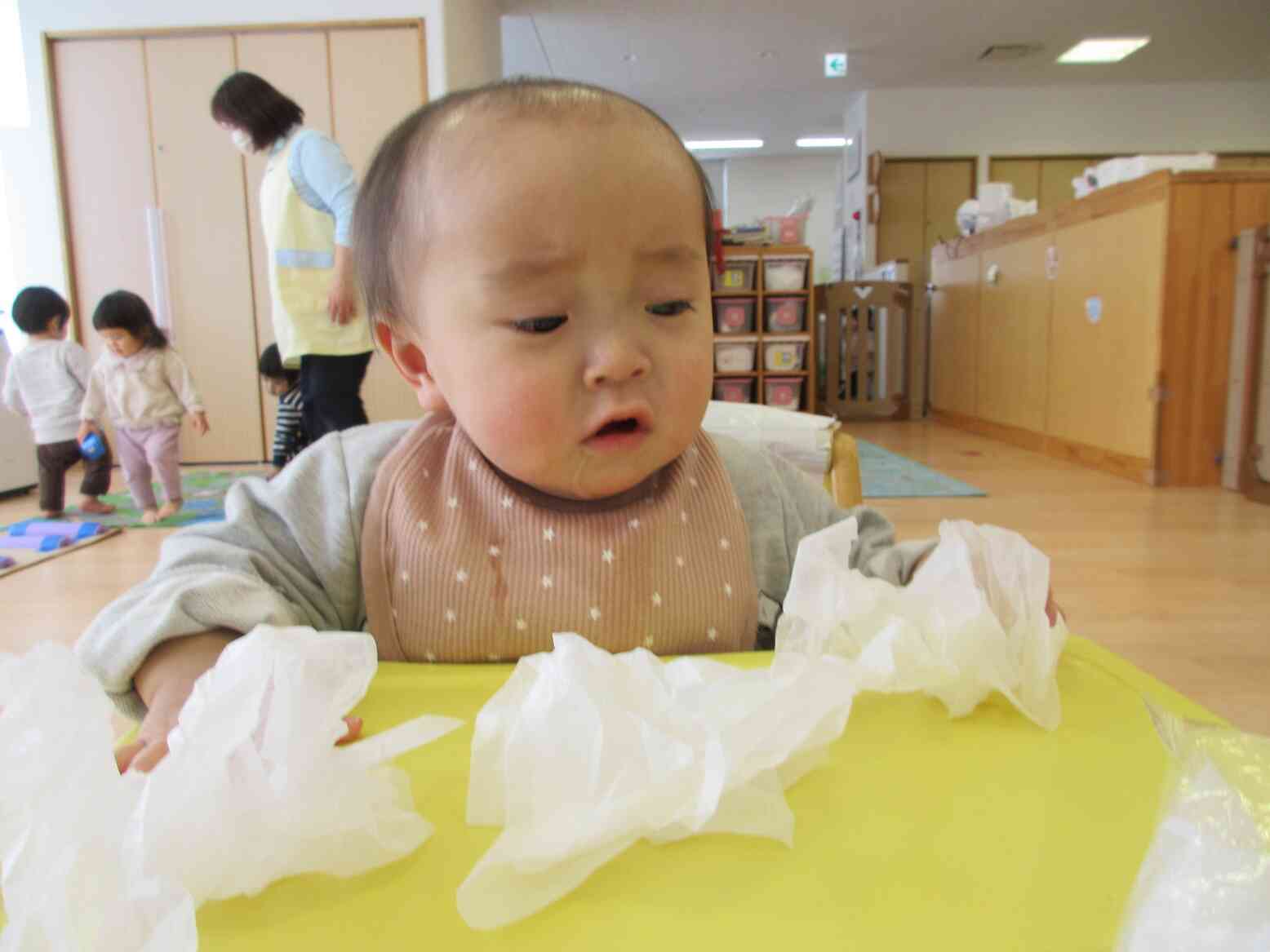 クシャクシャになったね。