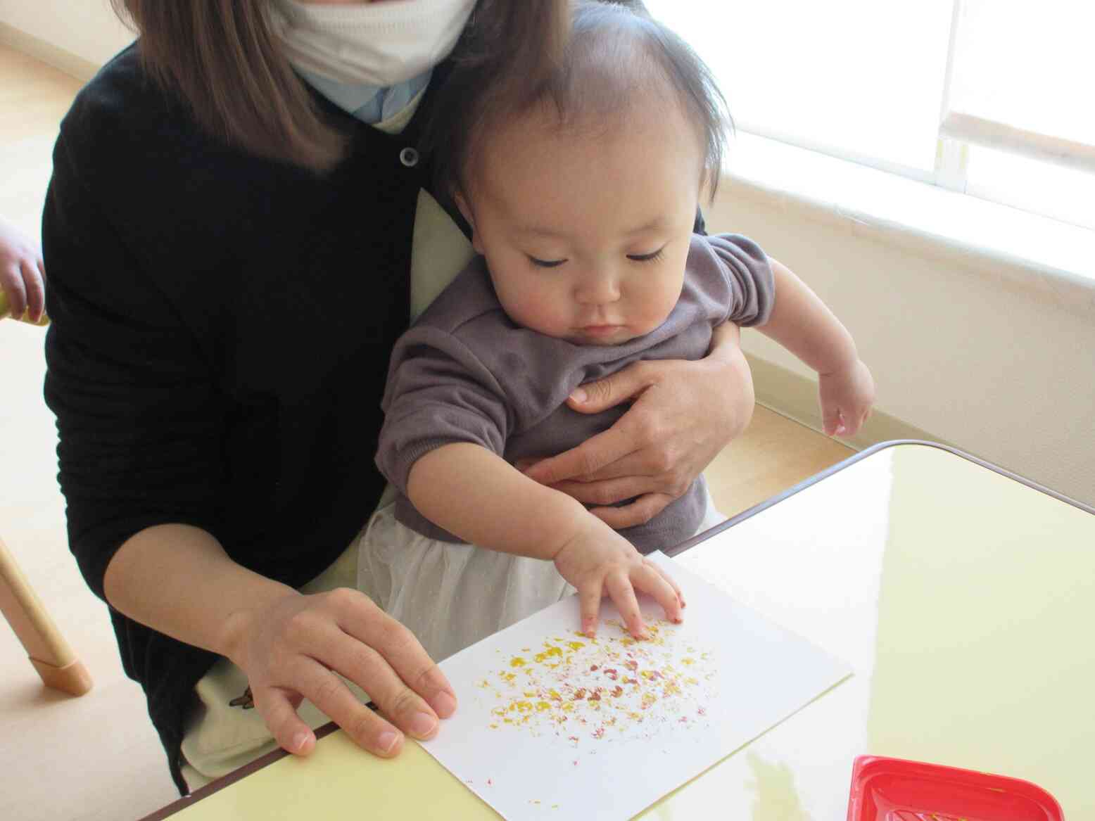 初！指スタンプ。