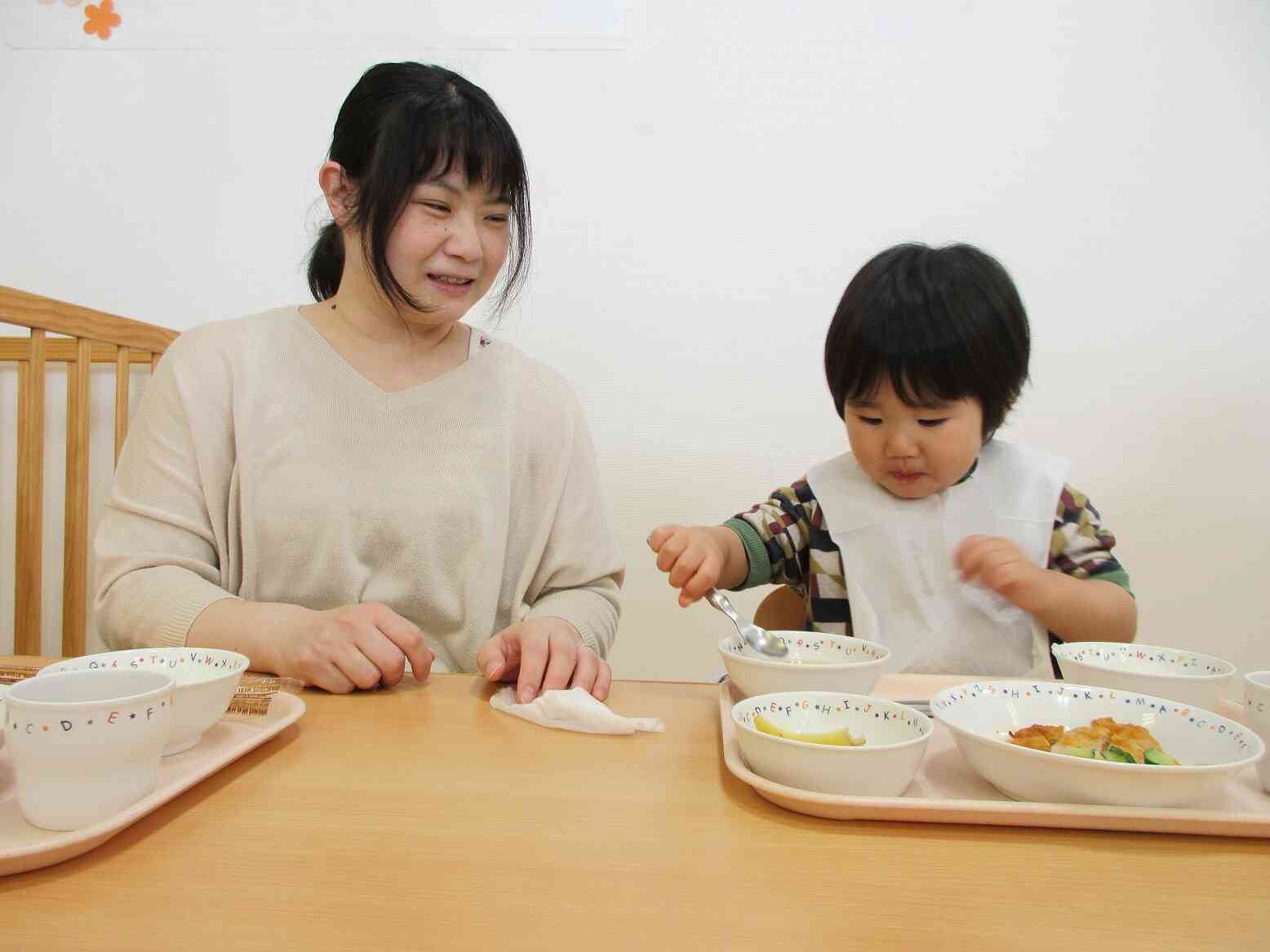 一人で食べれるよ！
