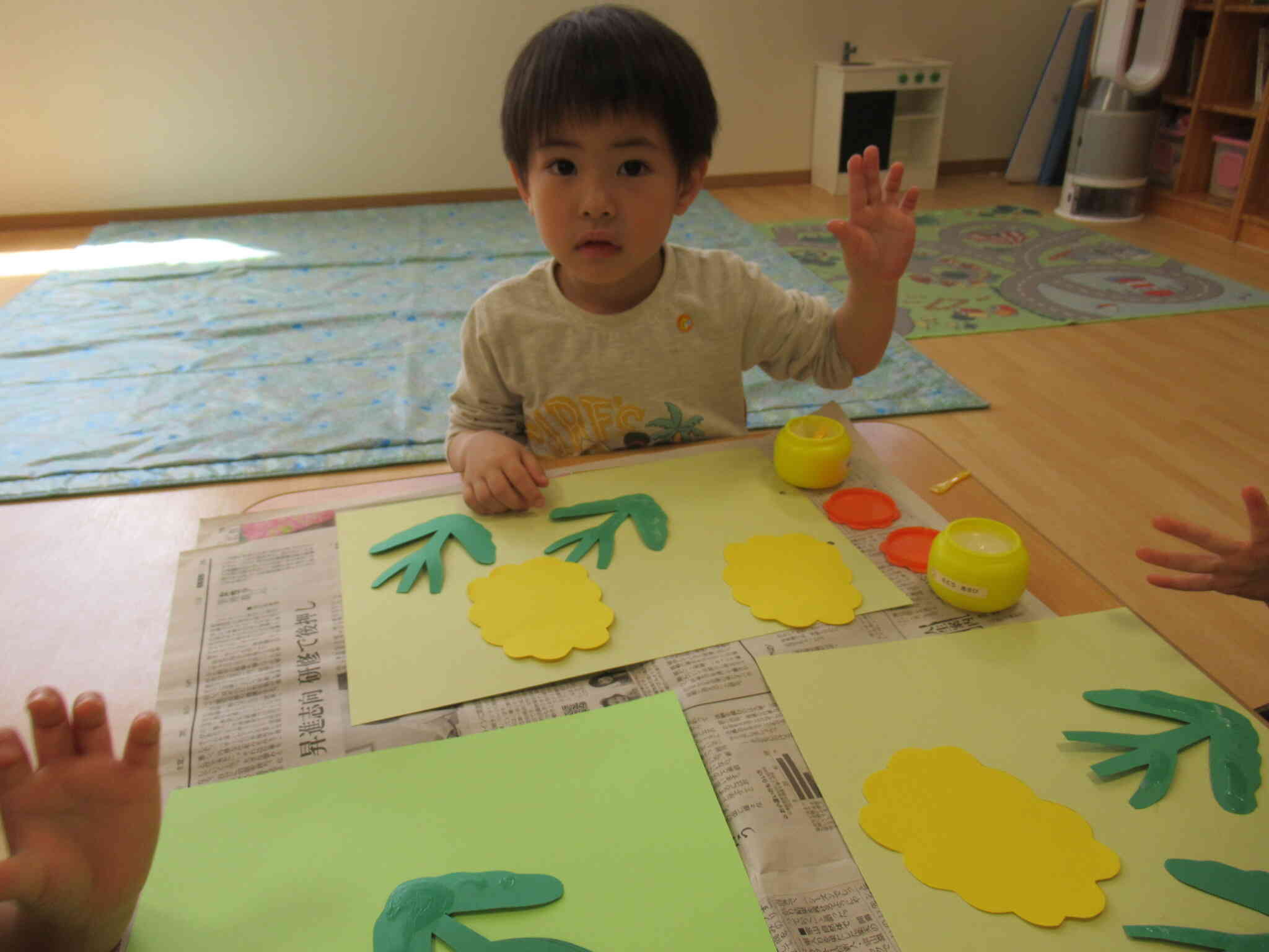 上手に貼れたよ！