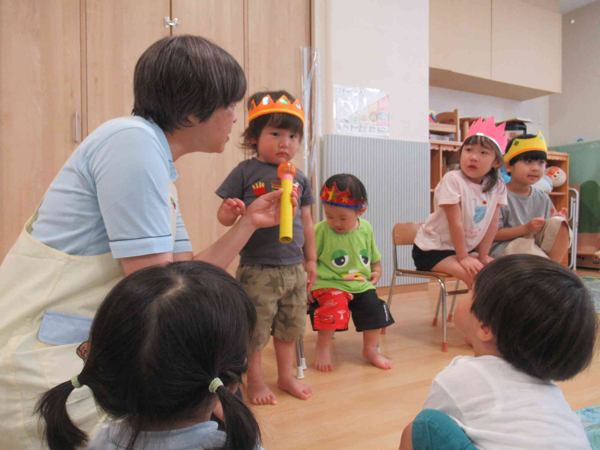 1歳児さんもインタビュー頑張りました！