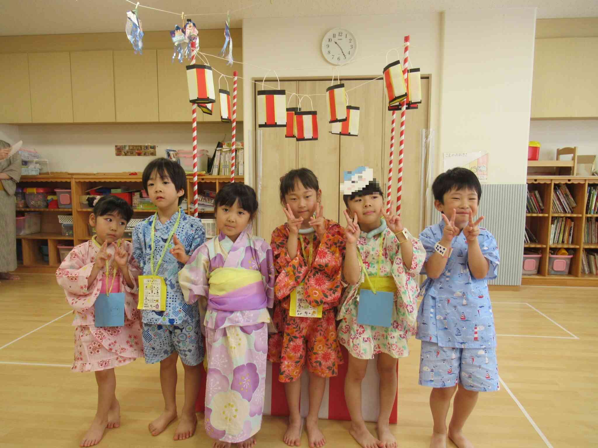 5歳児は記念撮影☆