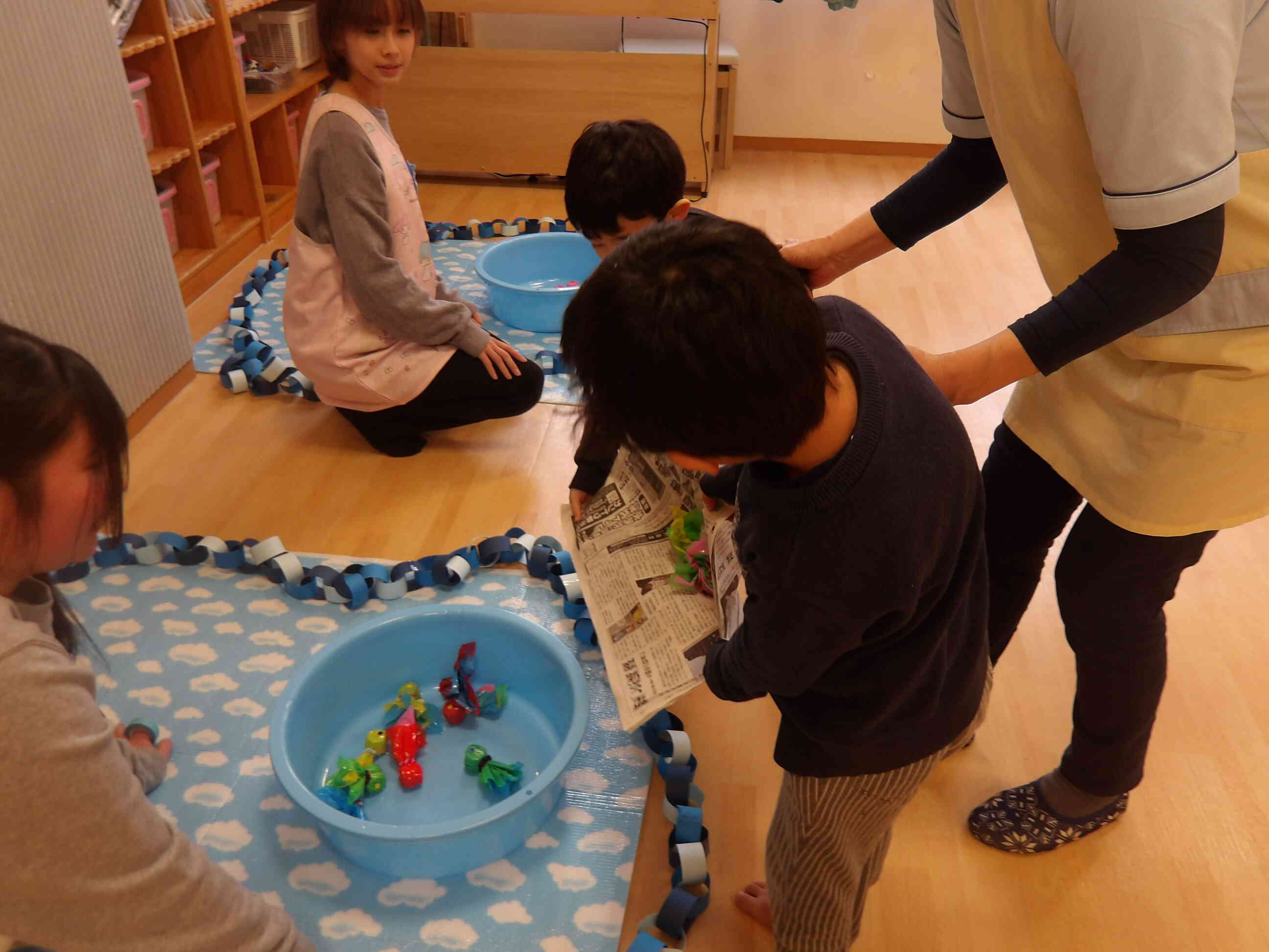 上手に運んで中に入れました！