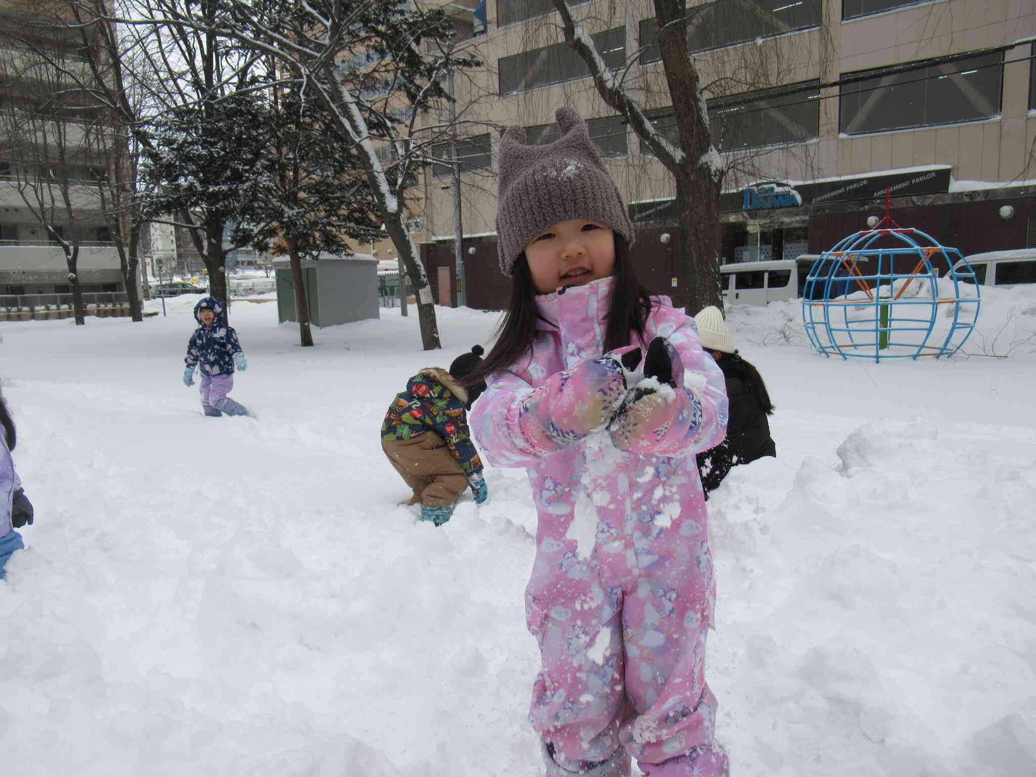 雪だるま作ろうかな！