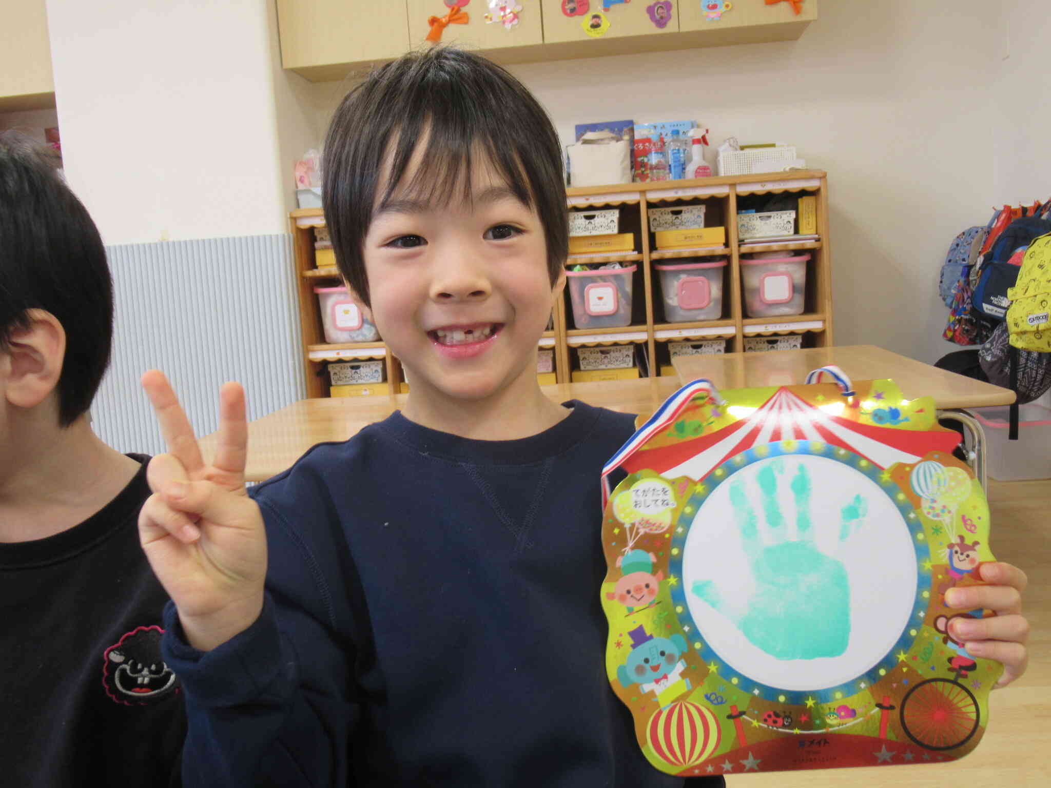 ５歳児さんは最後の誕生カードですね！