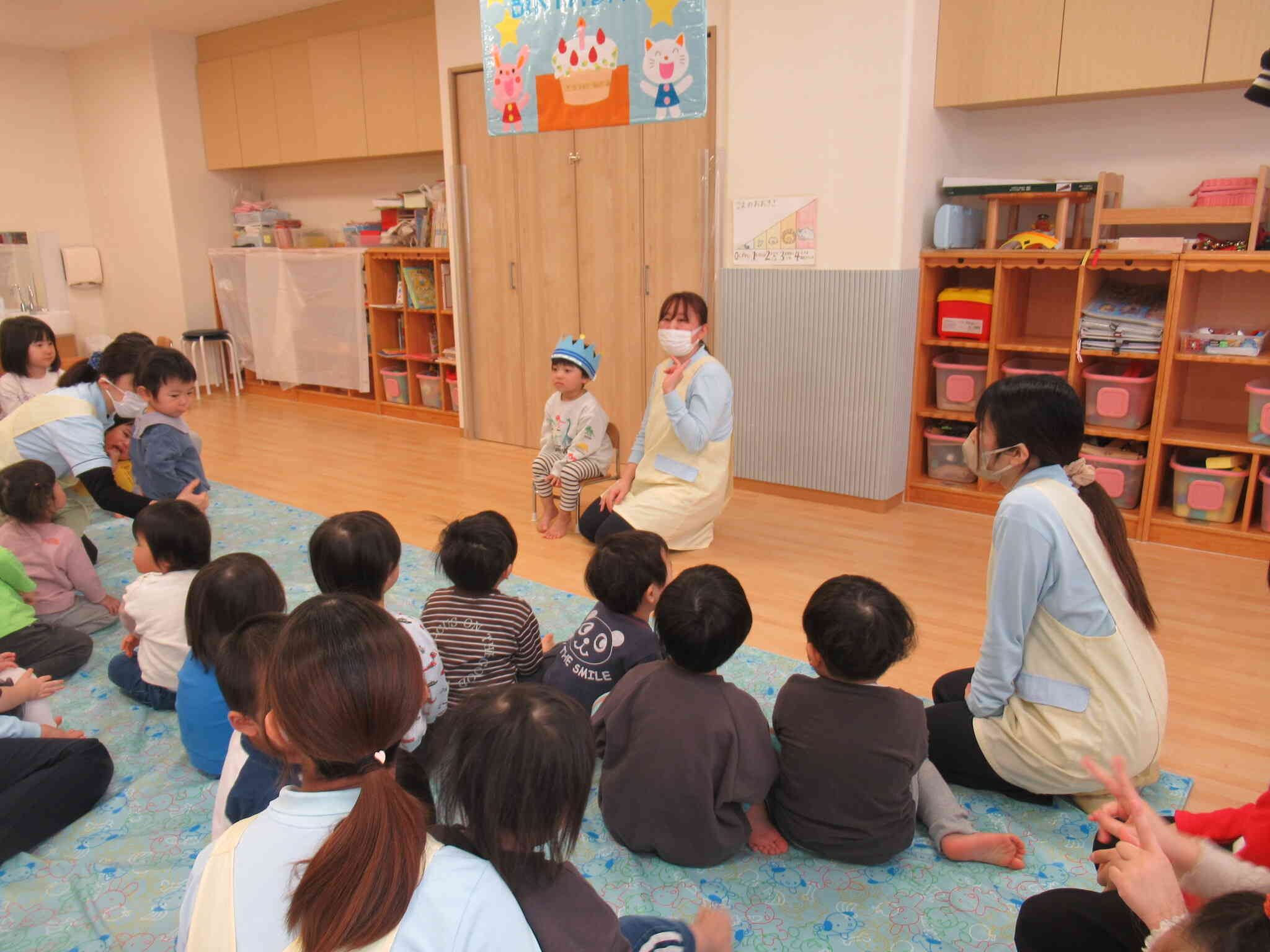 ちょっと緊張しているかな？？