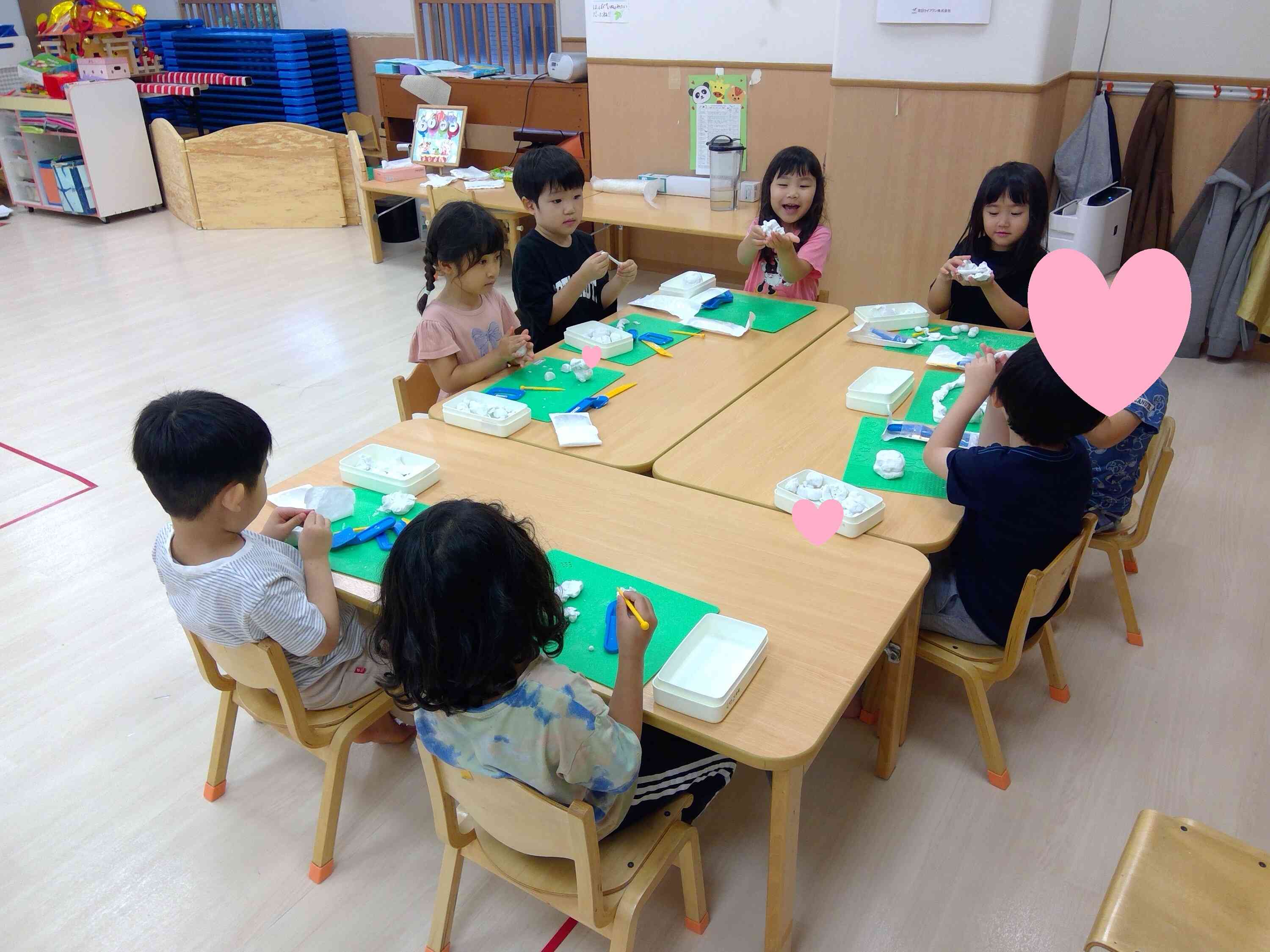 粘土遊び大好き！