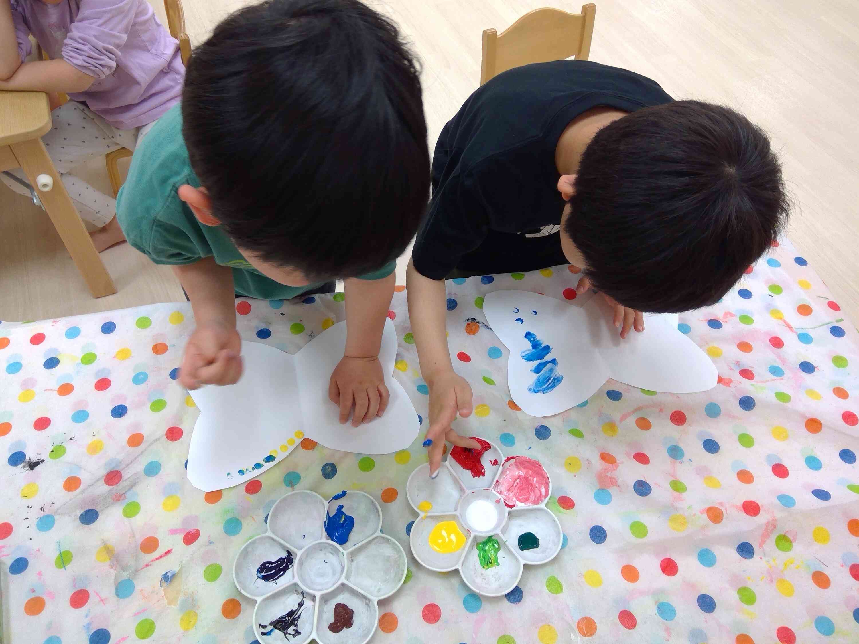 デカルコマニー製作楽しいね！