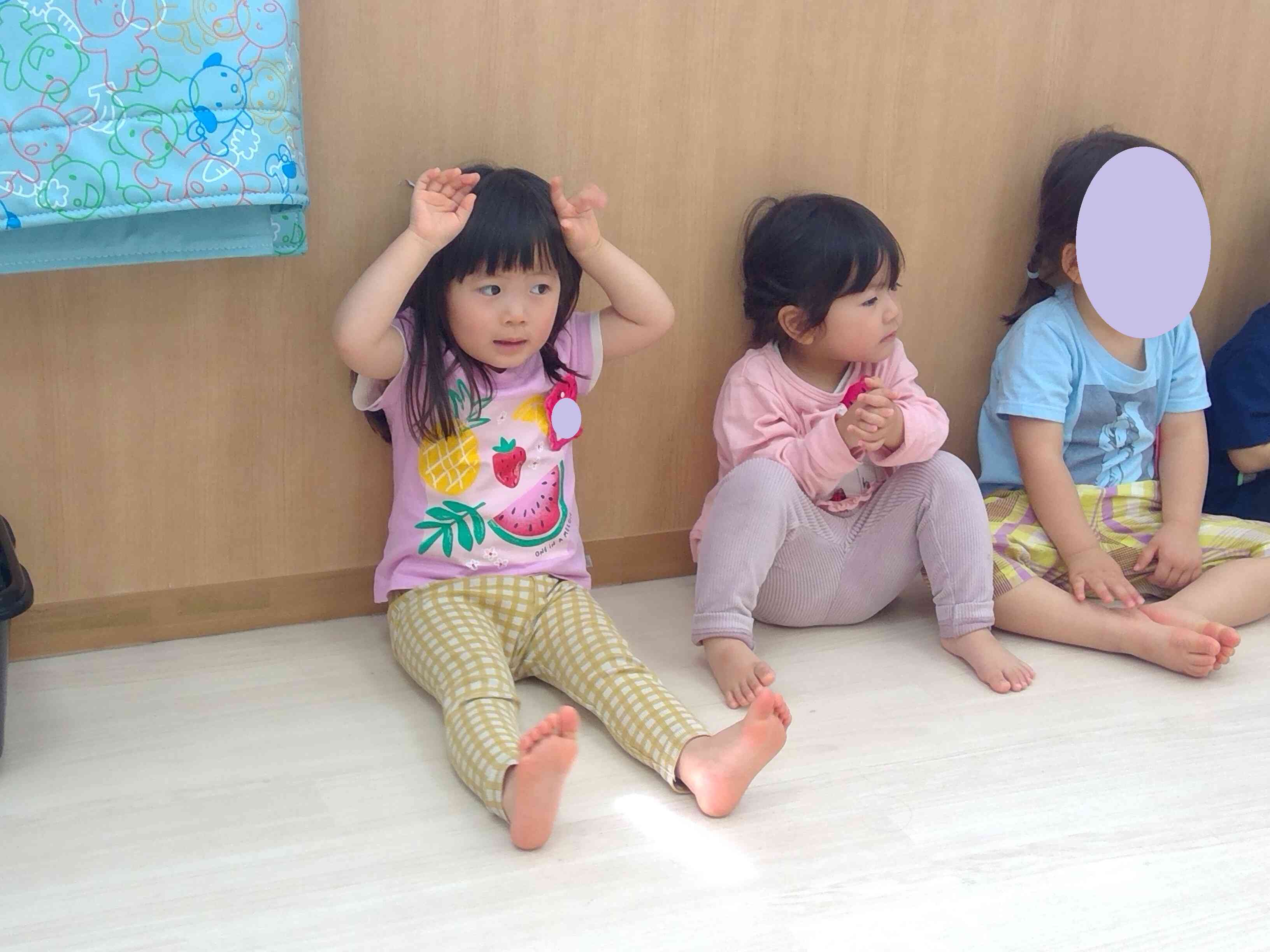 英語をしたよ（2歳児あひる組）