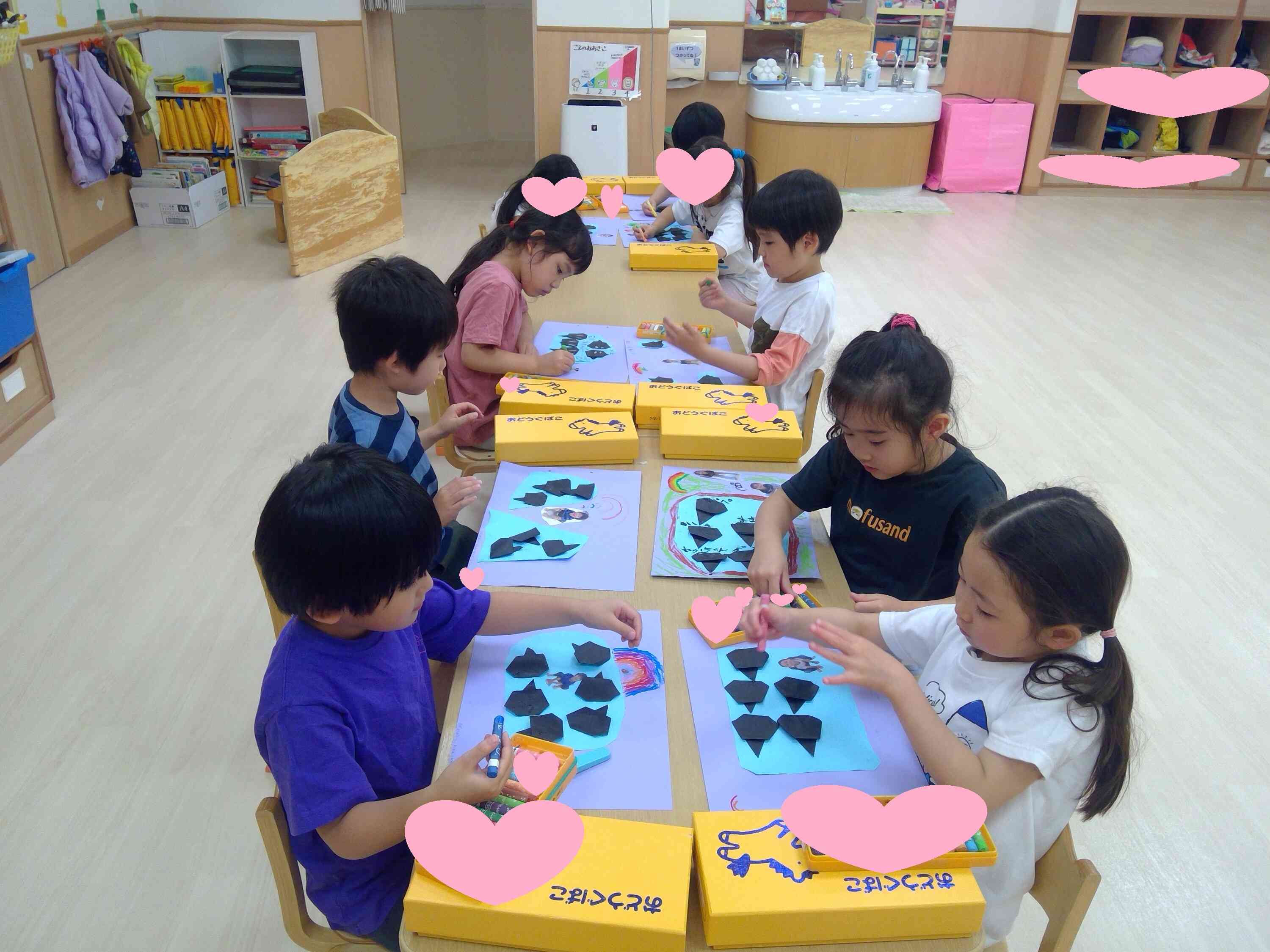 5月の製作をしたよ！(ぱんだ・きりん組　4・5歳児）