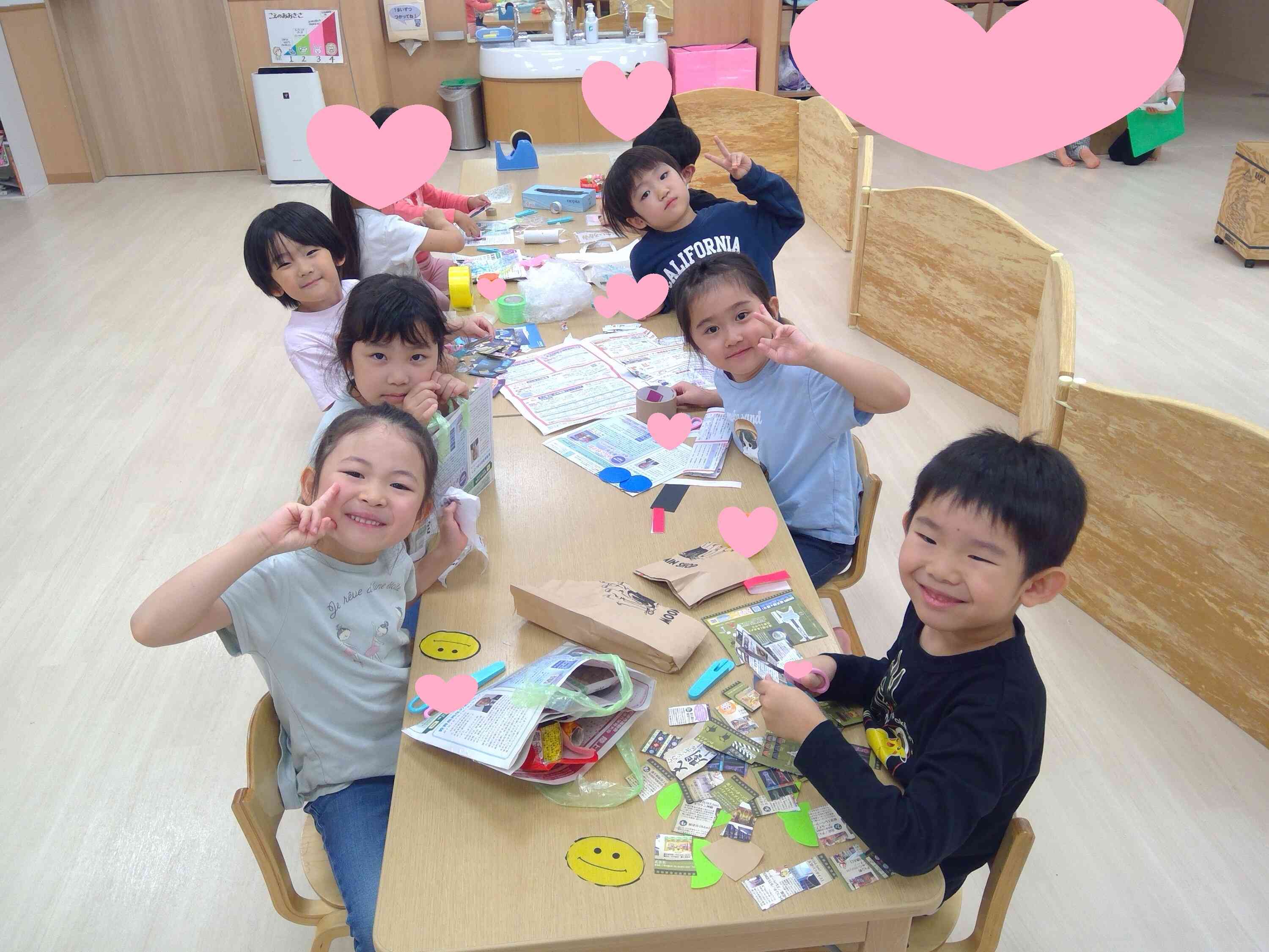 製作遊び　ぱんだ・きりん組（4・5歳児）
