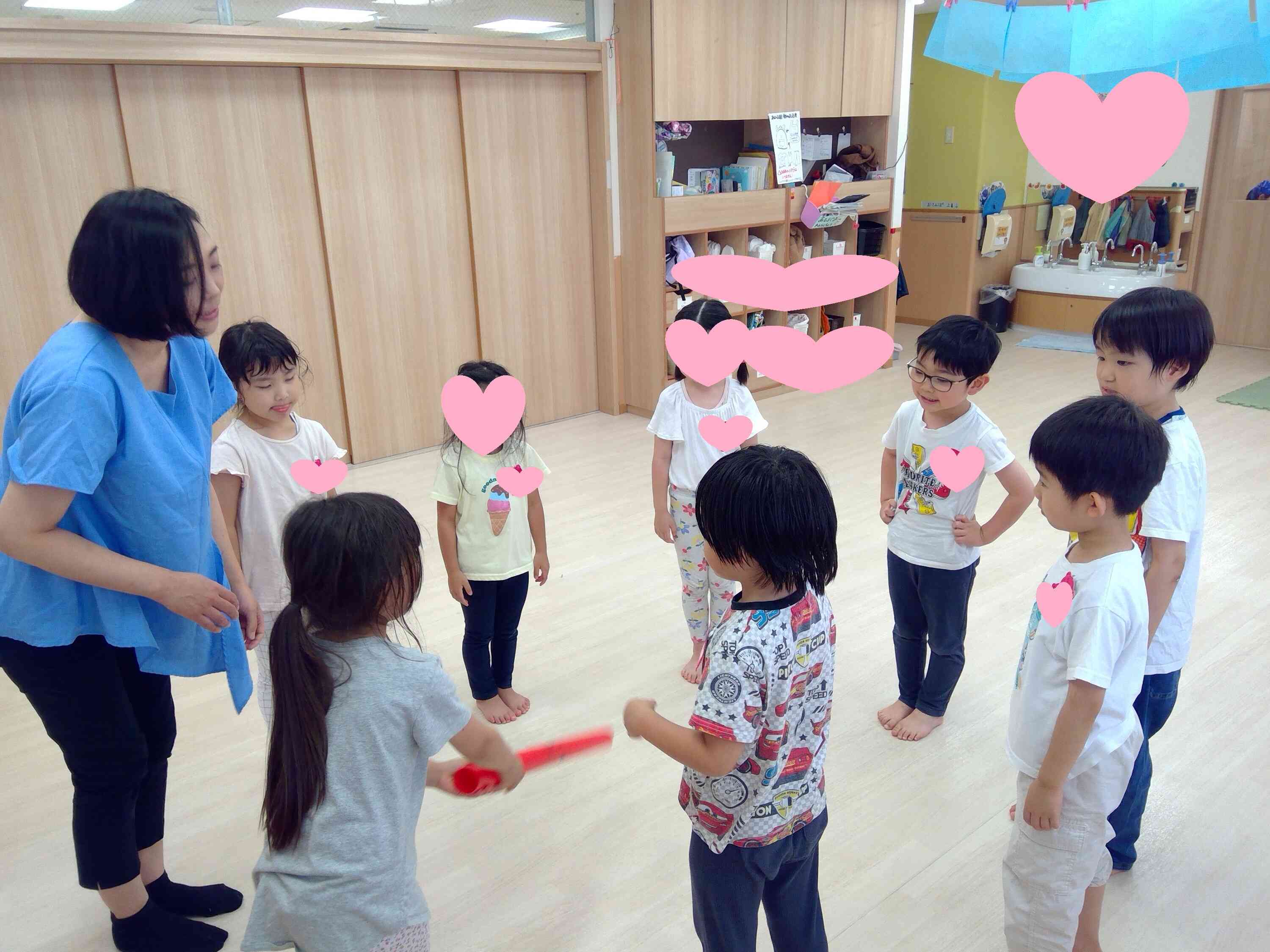 「はいどうぞ」「ありがとう！」