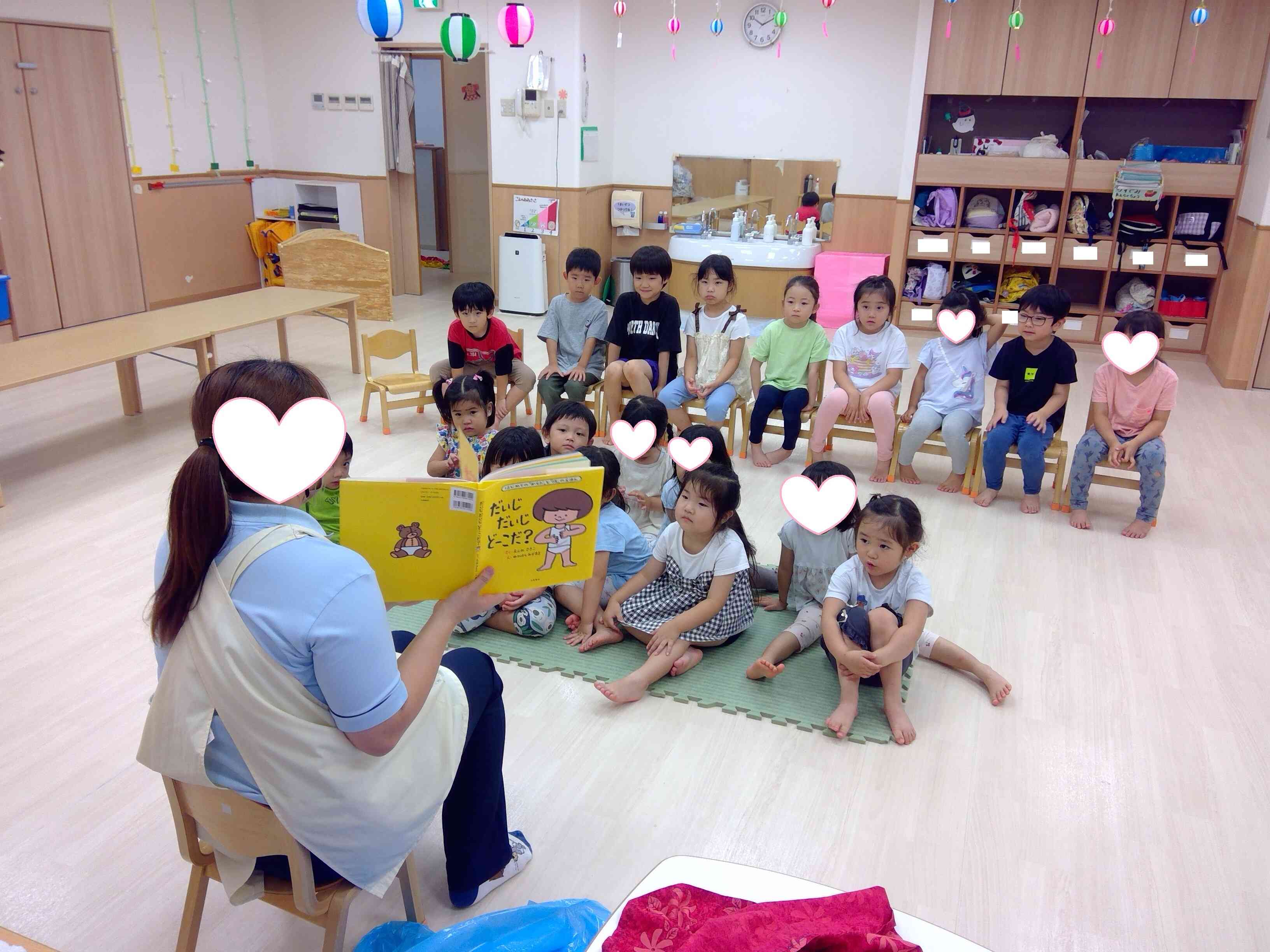 幼児組（3-5歳児クラス）に保健指導をしました
