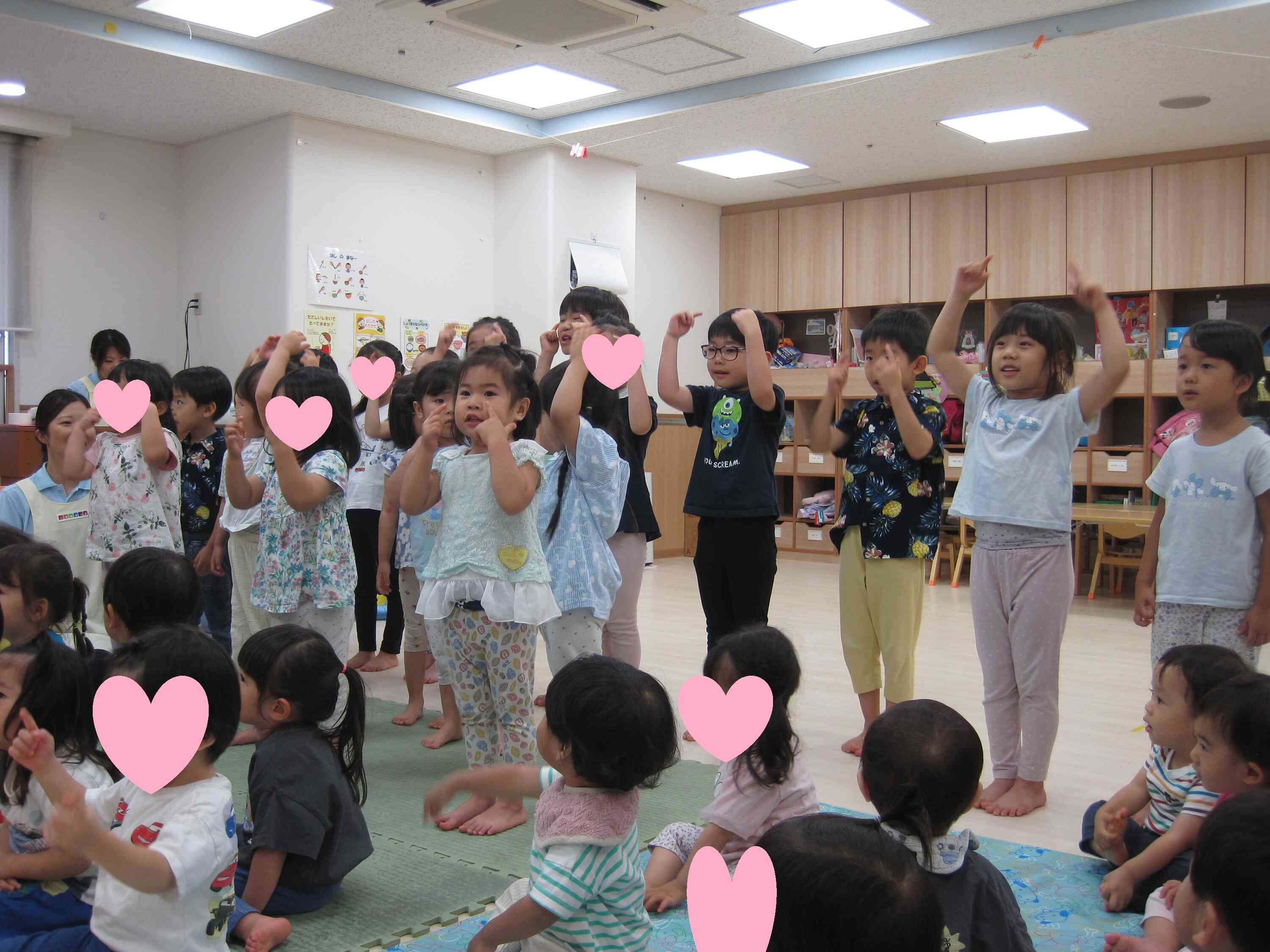 みんなで「すいかのめいさんち♪」を歌ったよ！