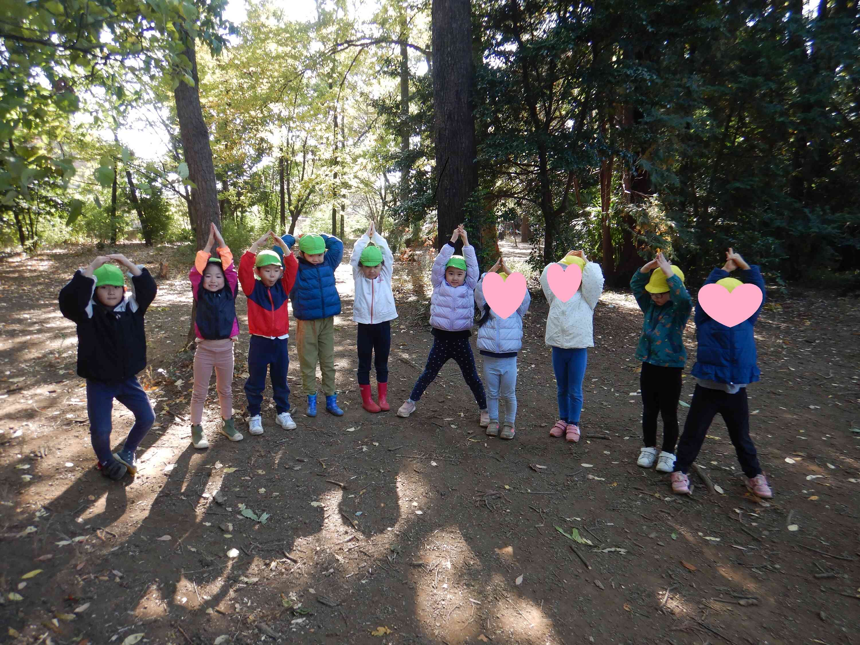 みんなでお芋ポーズ☆