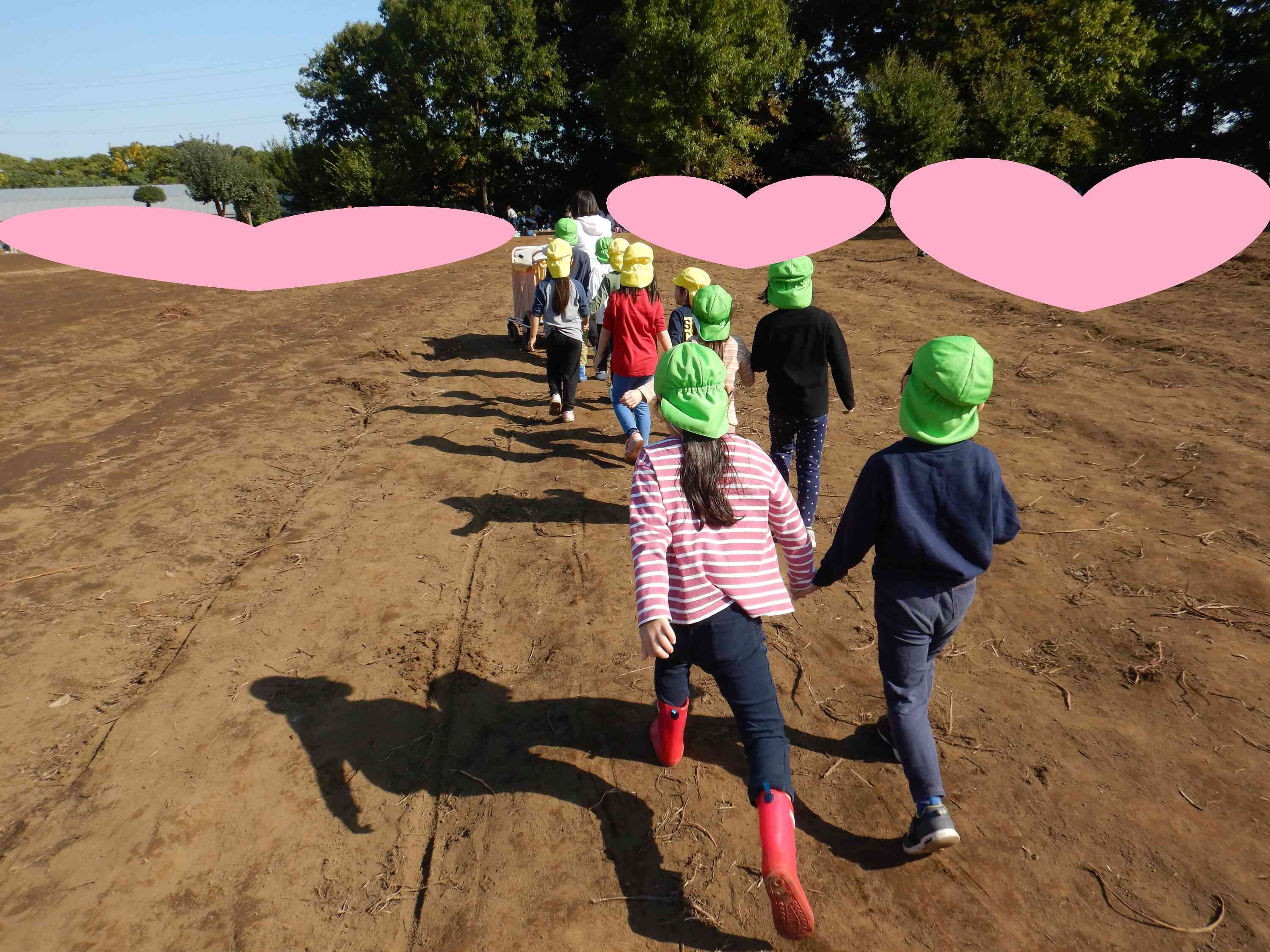 お腹空いたね！お弁当楽しみ～