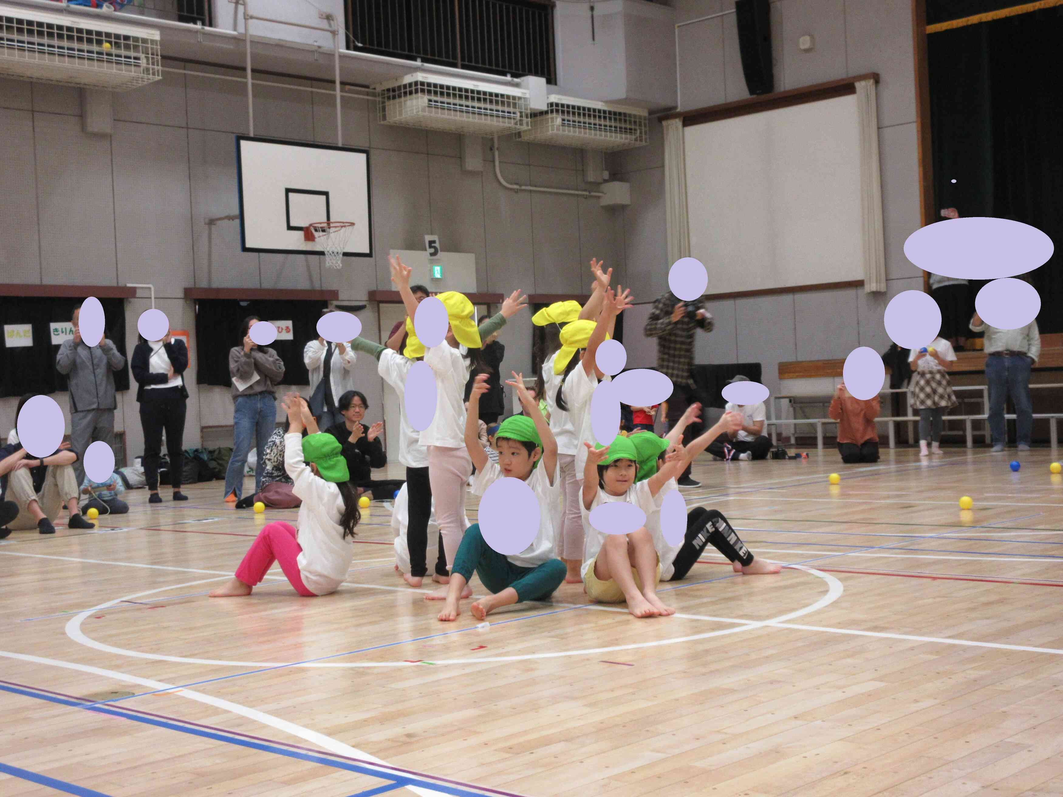 パラバルーンの最後はポーズで！